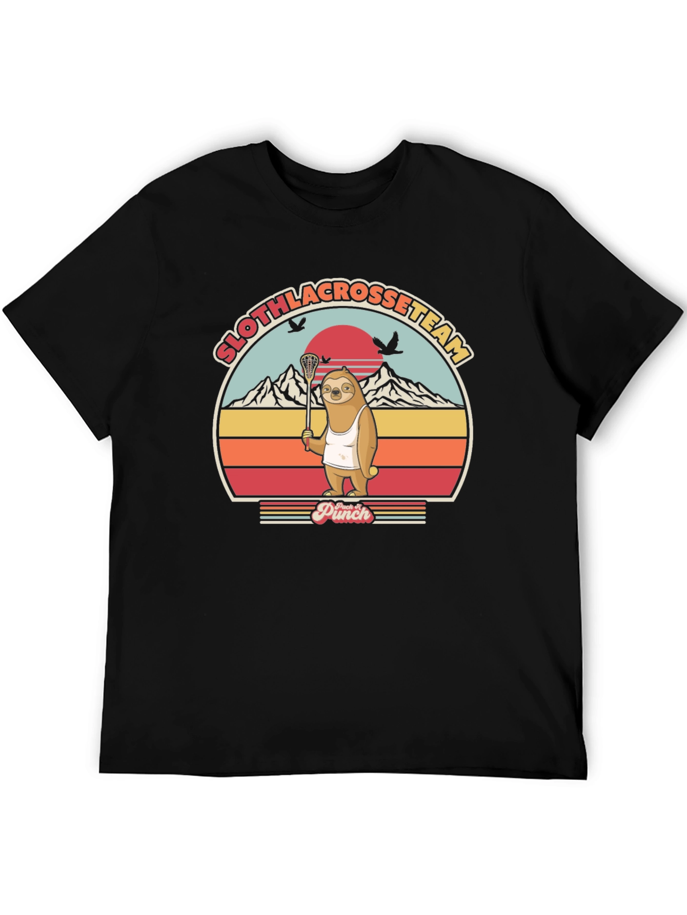 Sloth Lacrosse Team Graphic Tee
