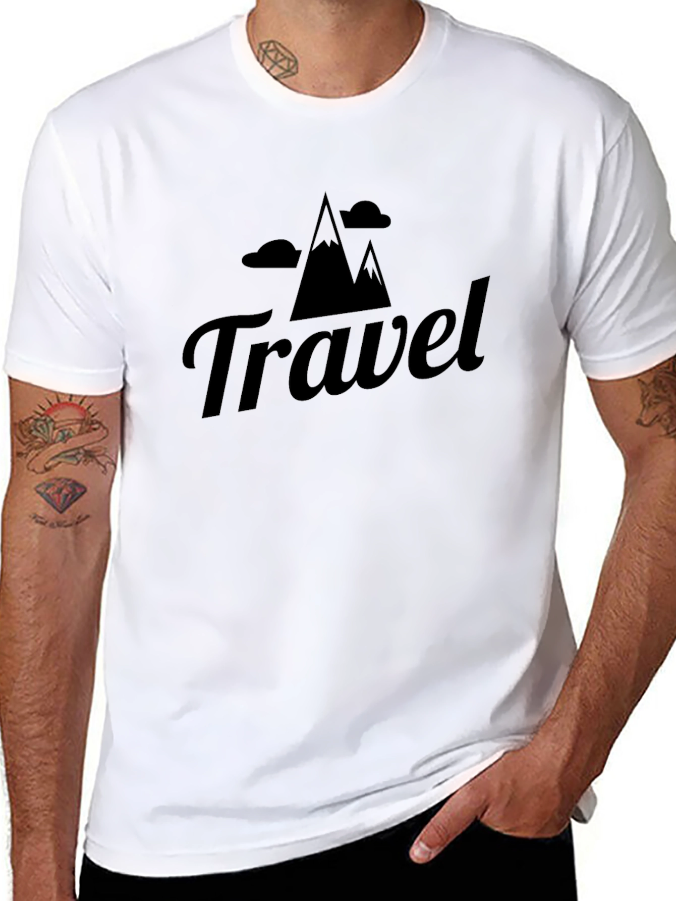 Travel Adventure T-Shirt - Mountain Design