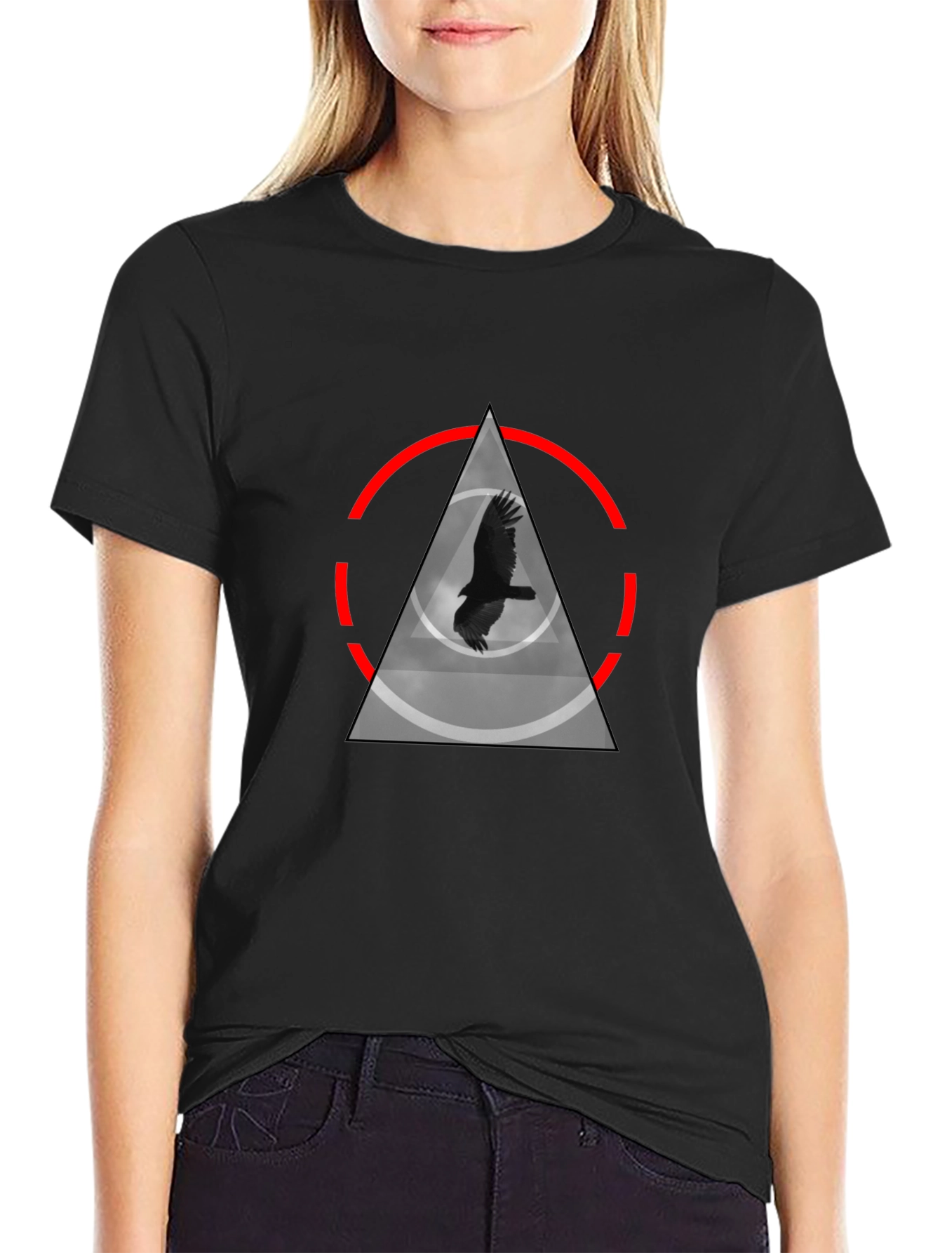 Raven Graphic Black T-Shirt