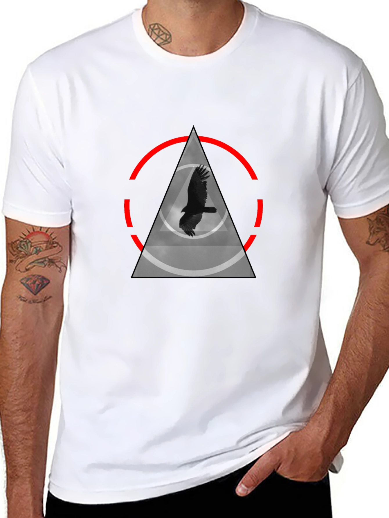 Raven Graphic Black T-Shirt