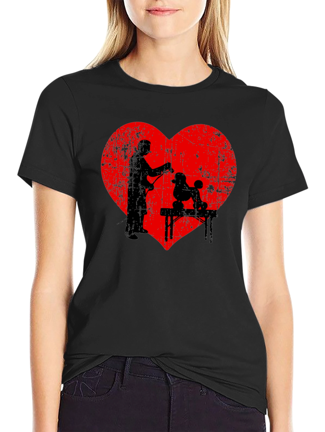 Poodle Groomer Heart T-Shirt