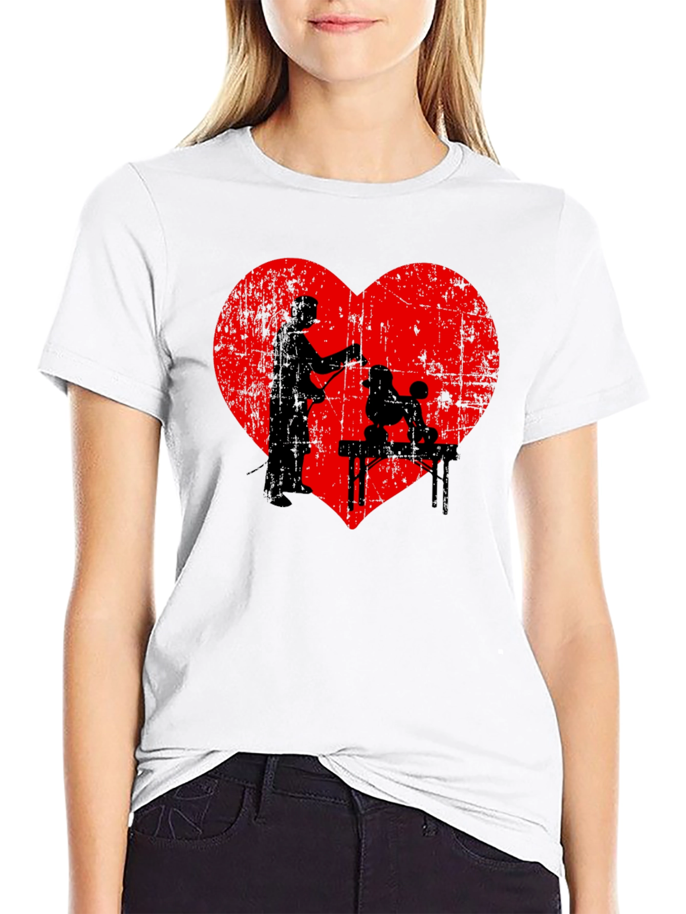 Poodle Groomer Heart T-Shirt