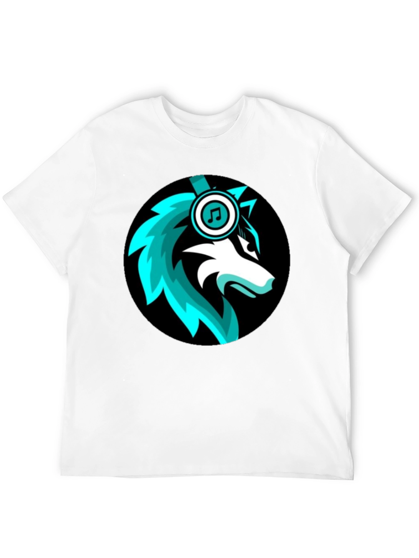 Wolf DJ Black T-Shirt - Music Lover Apparel