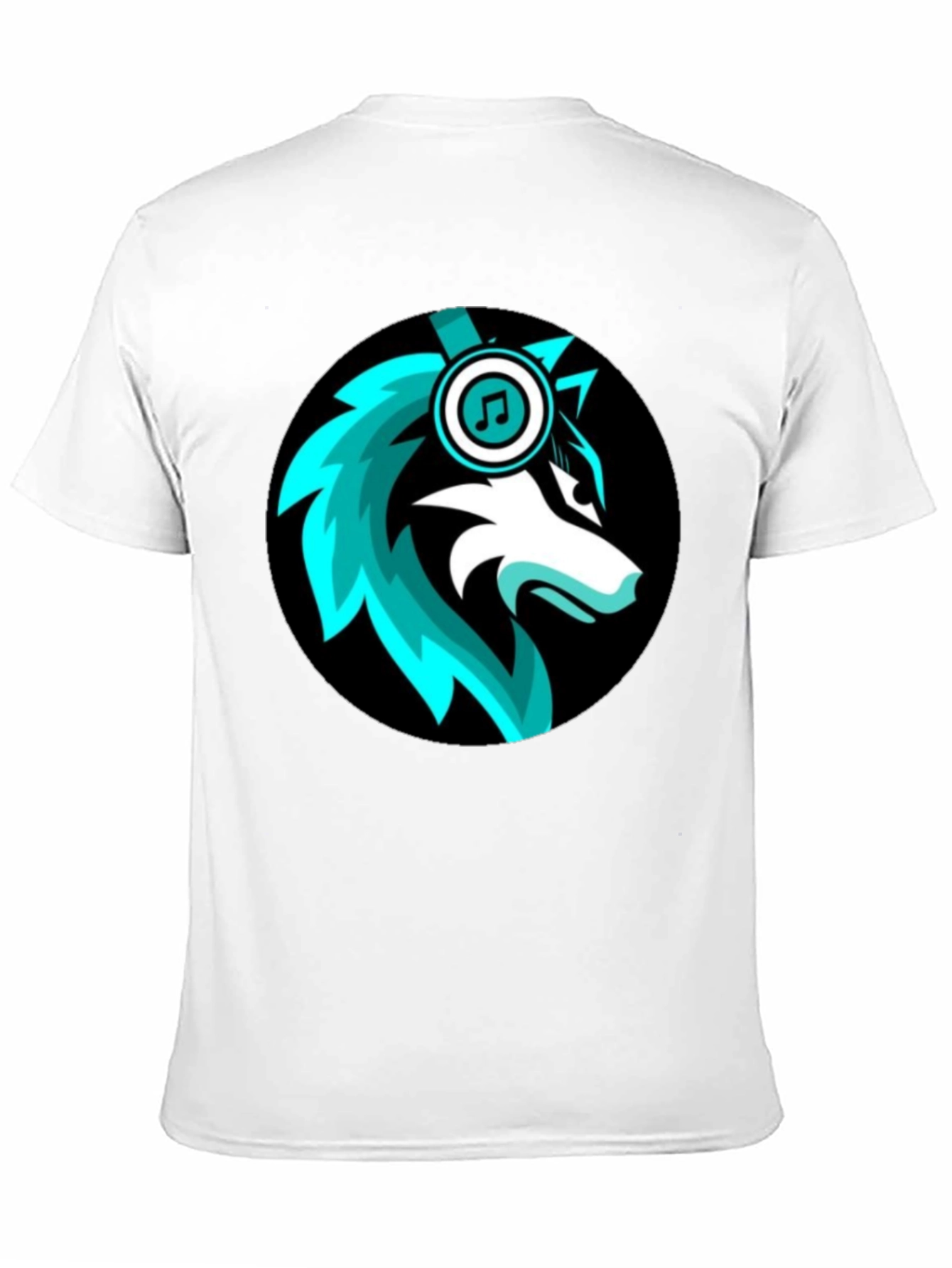 Wolf DJ Black T-Shirt - Music Lover Apparel