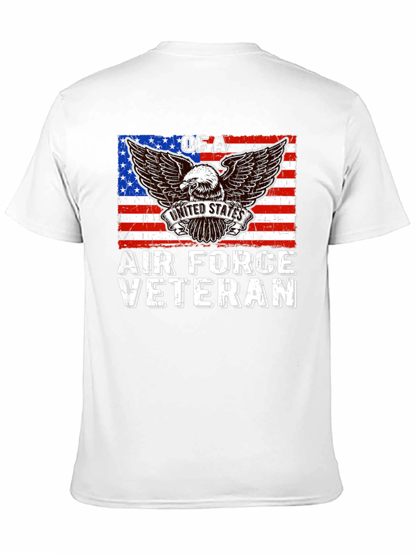 Air Force Veteran T-Shirt USA Flag Eagle