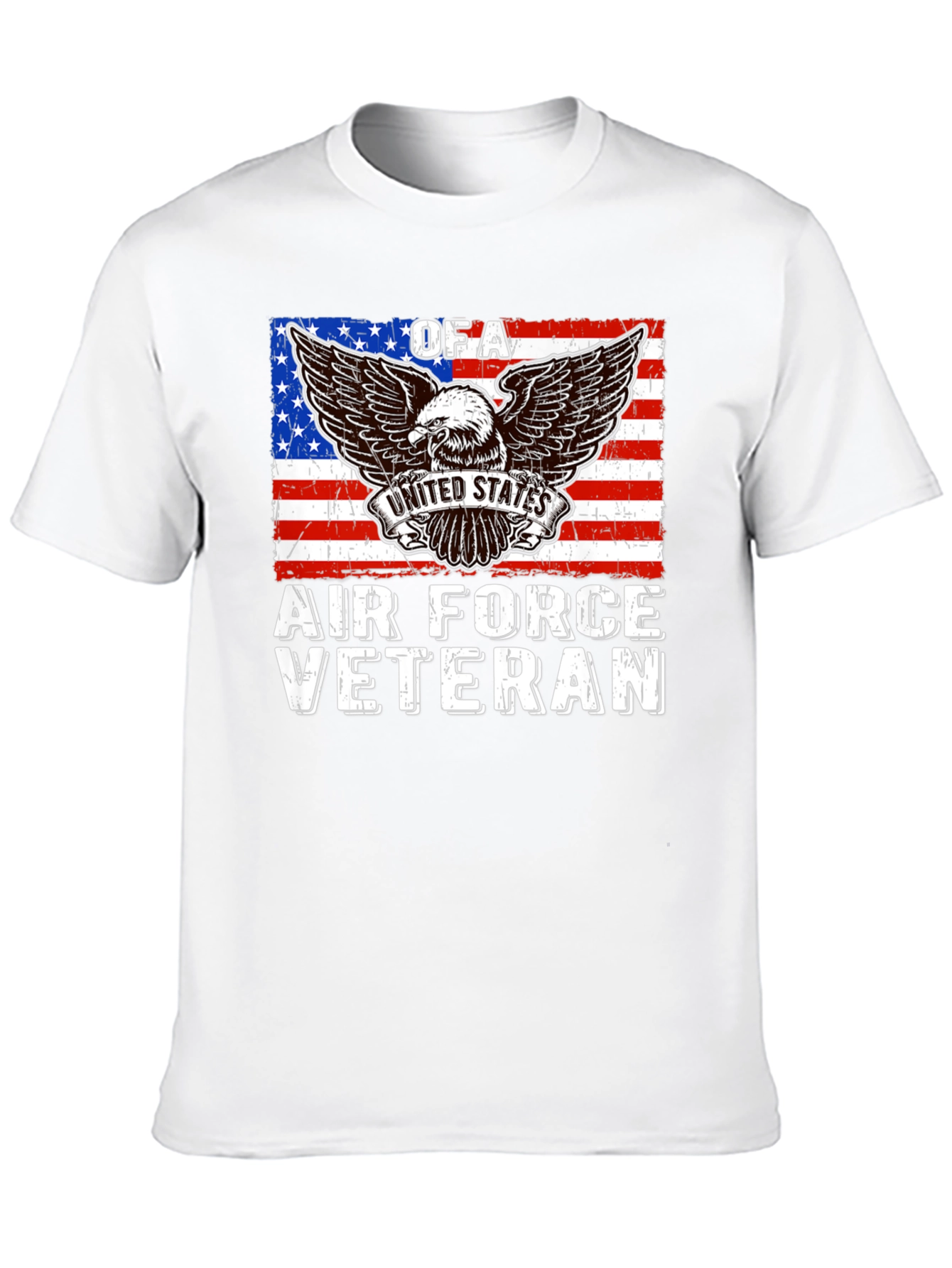 Air Force Veteran T-Shirt USA Flag Eagle