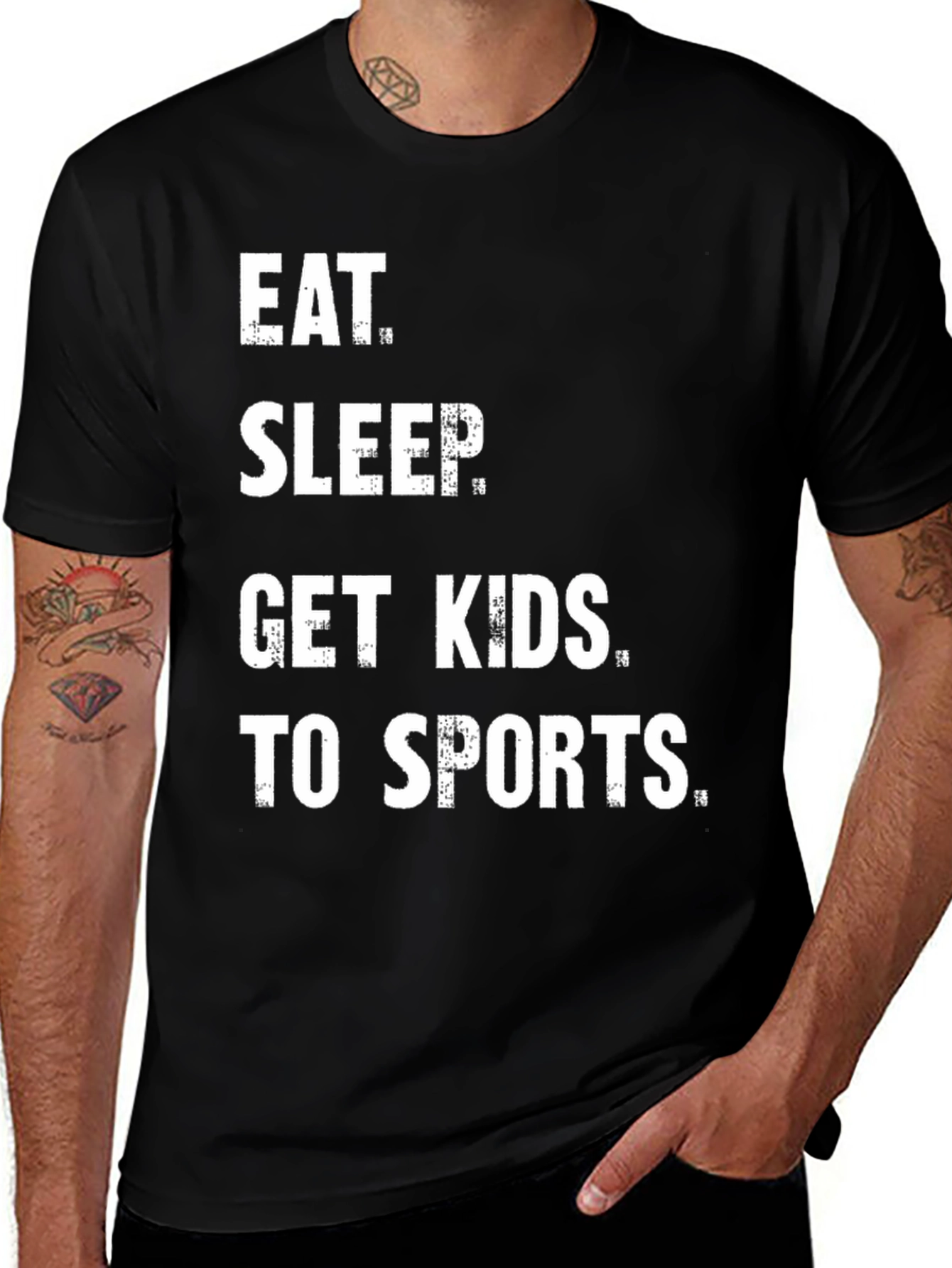 Eat Sleep Get Kids To Sports T-Shirt