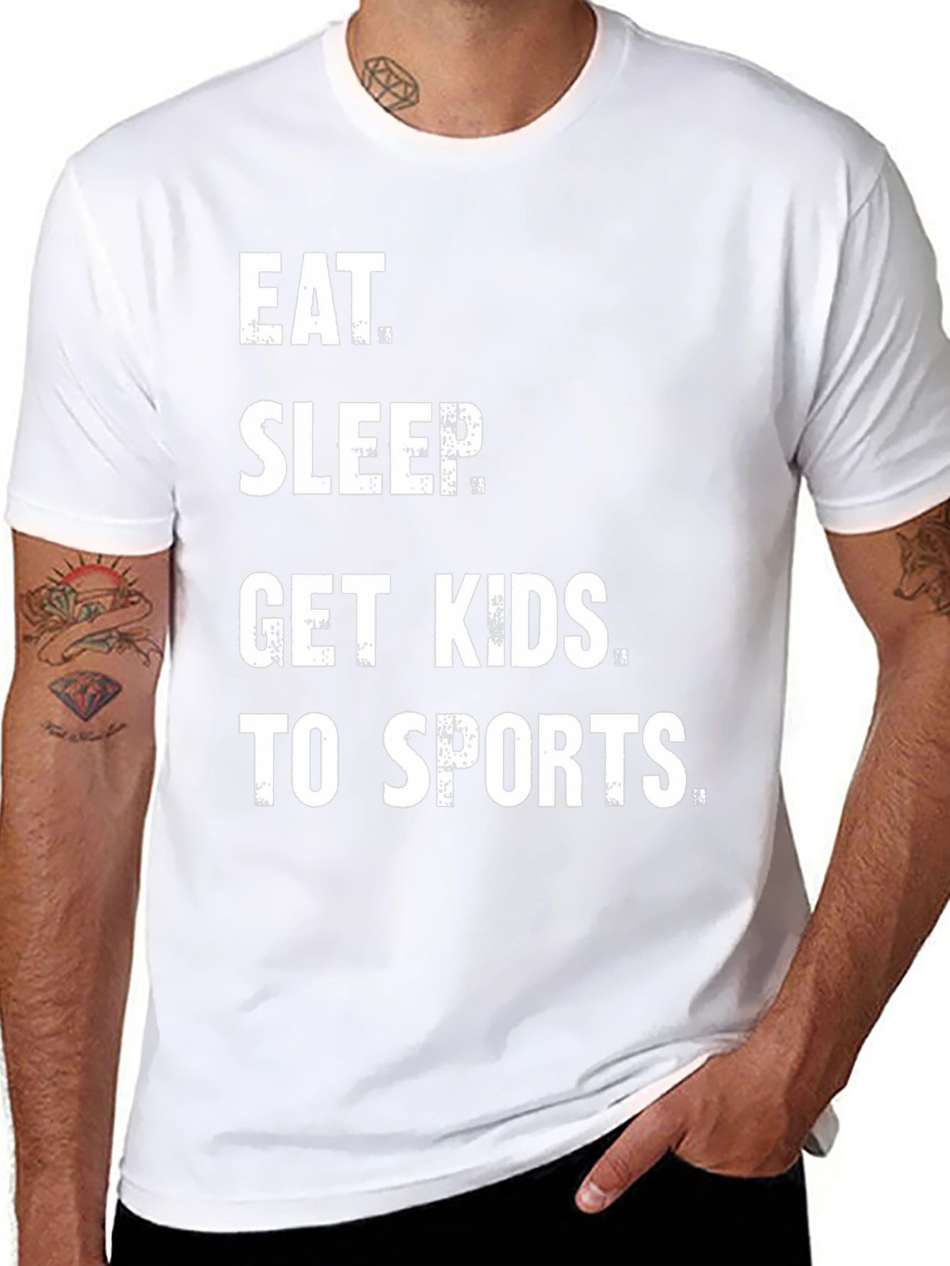 Eat Sleep Get Kids To Sports T-Shirt