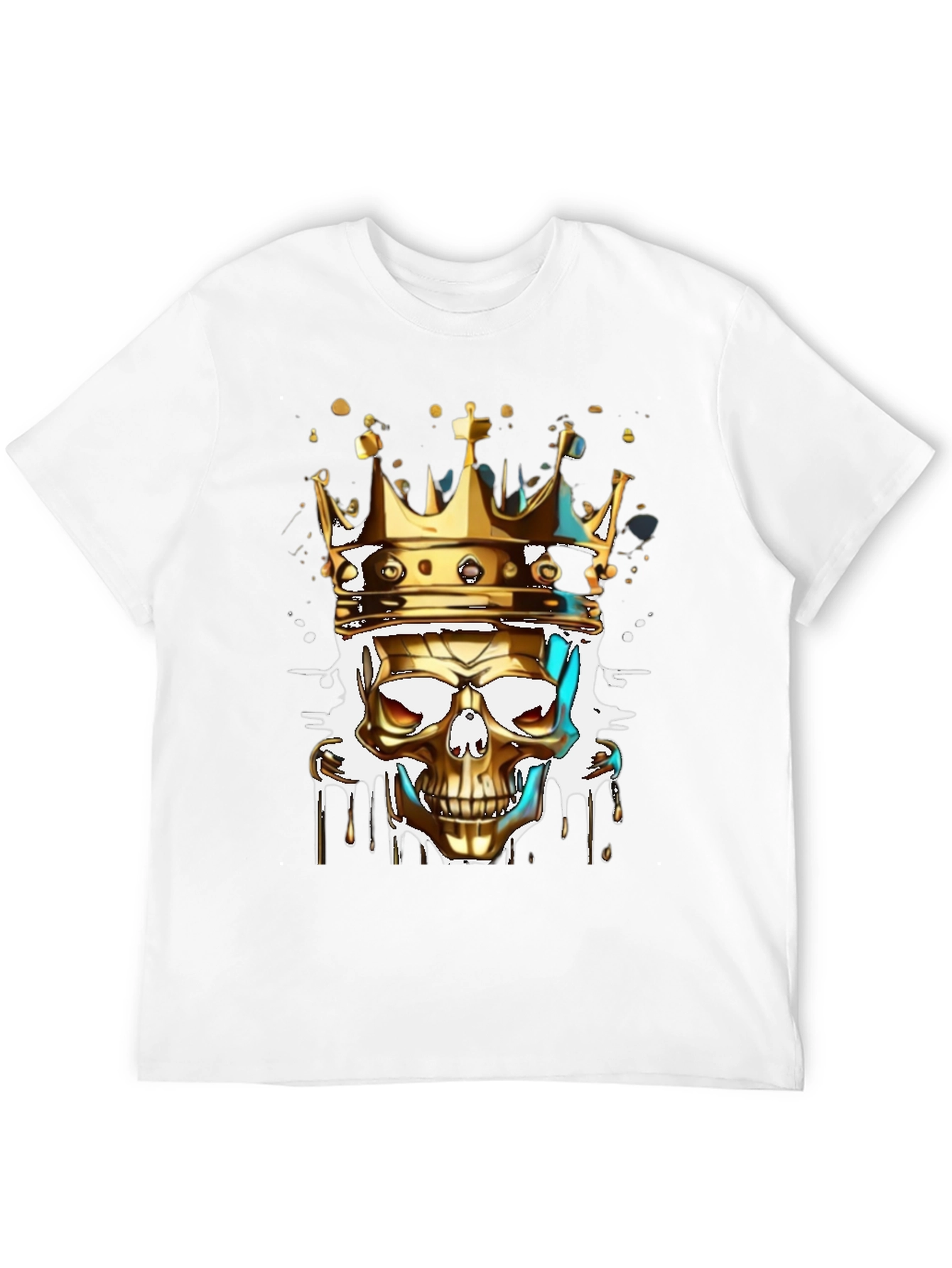 Golden Skull King Graphic Tee