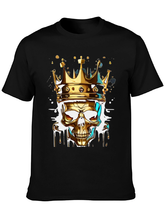 Golden Skull King Graphic Tee