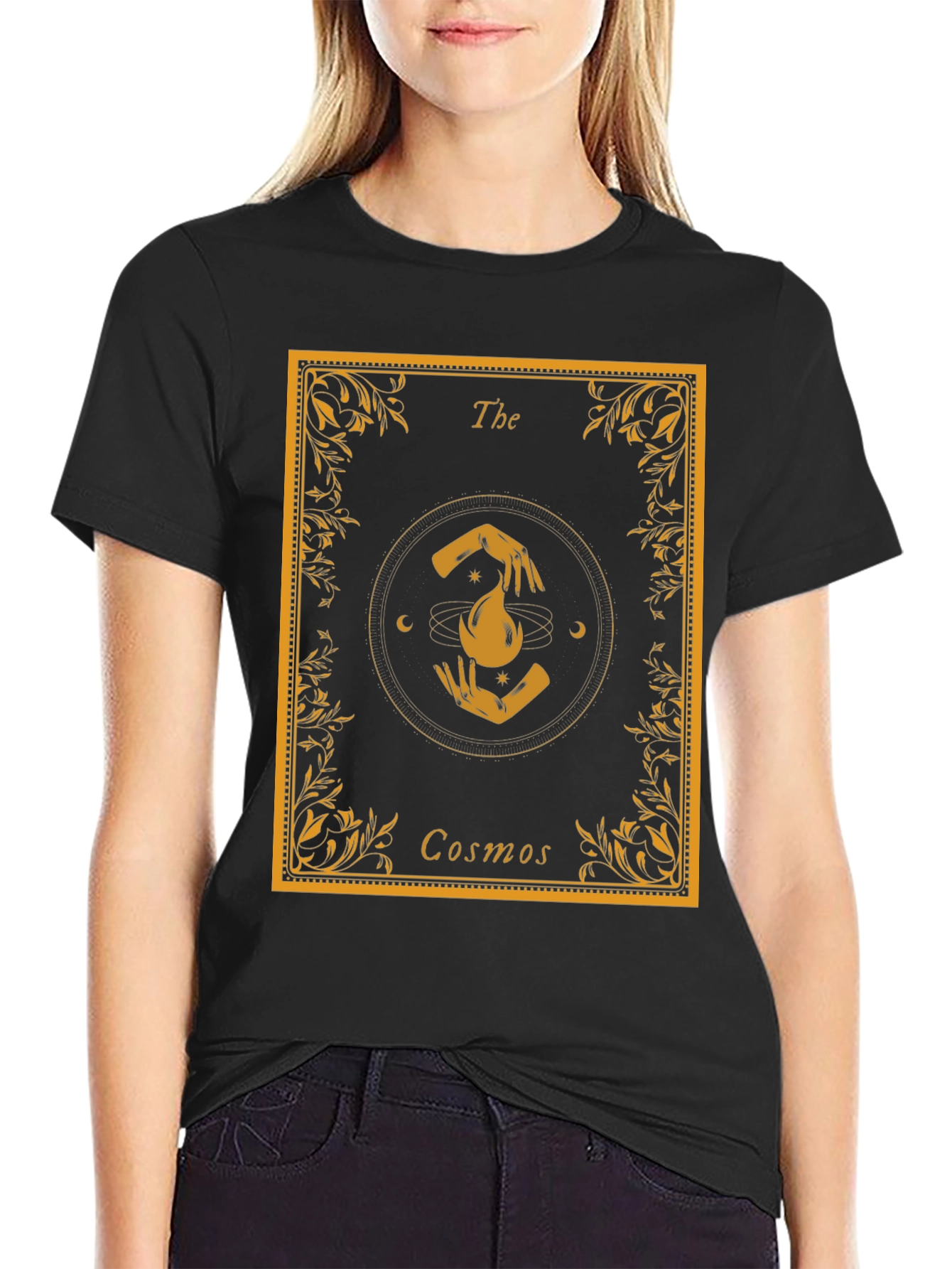 The Cosmos Graphic T-Shirt - Unisex Black Tee