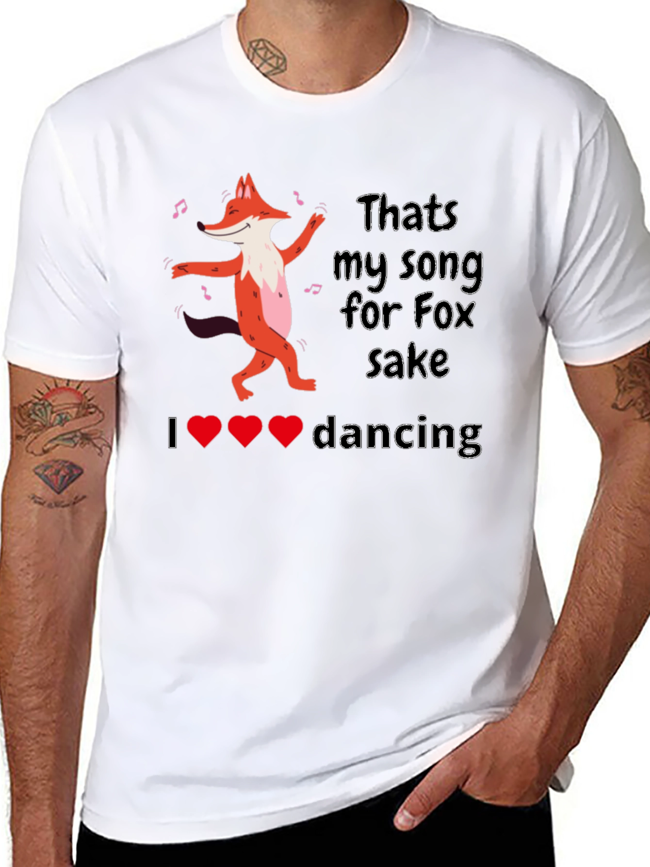 Dancing Fox Graphic Tee - Thats My Song!