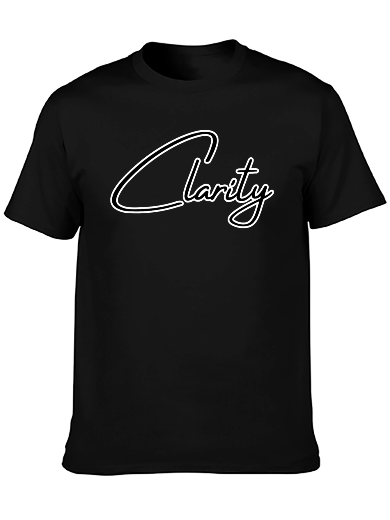 Clarity Graphic Tee - Stylish Black T-Shirt