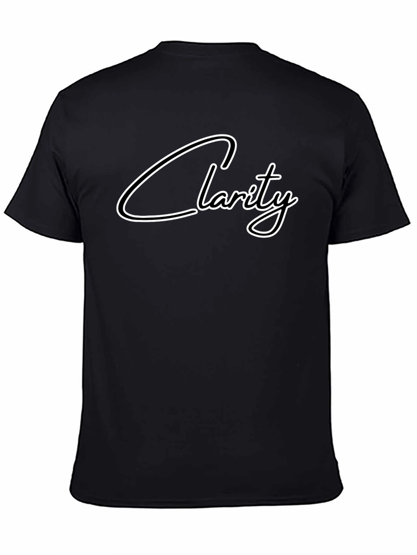 Clarity Graphic Tee - Stylish Black T-Shirt