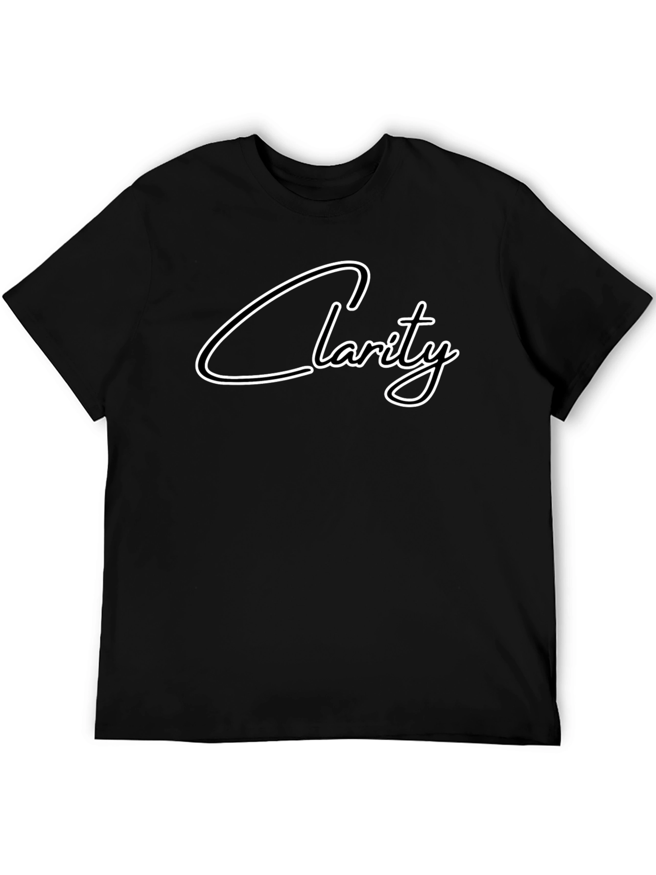 Clarity Graphic Tee - Stylish Black T-Shirt