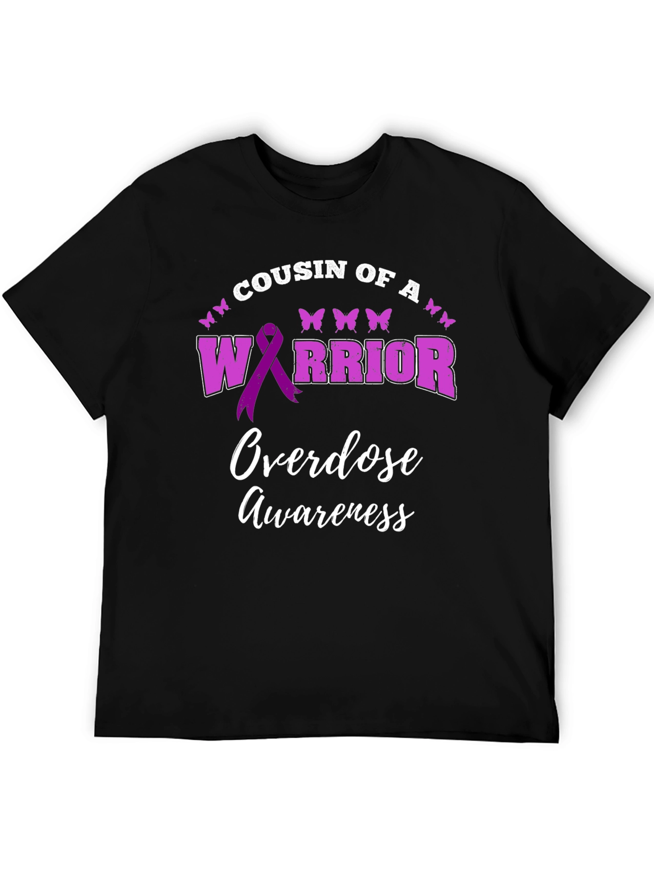 Cousin of A Warrior Overdose Awareness Graphic Tee