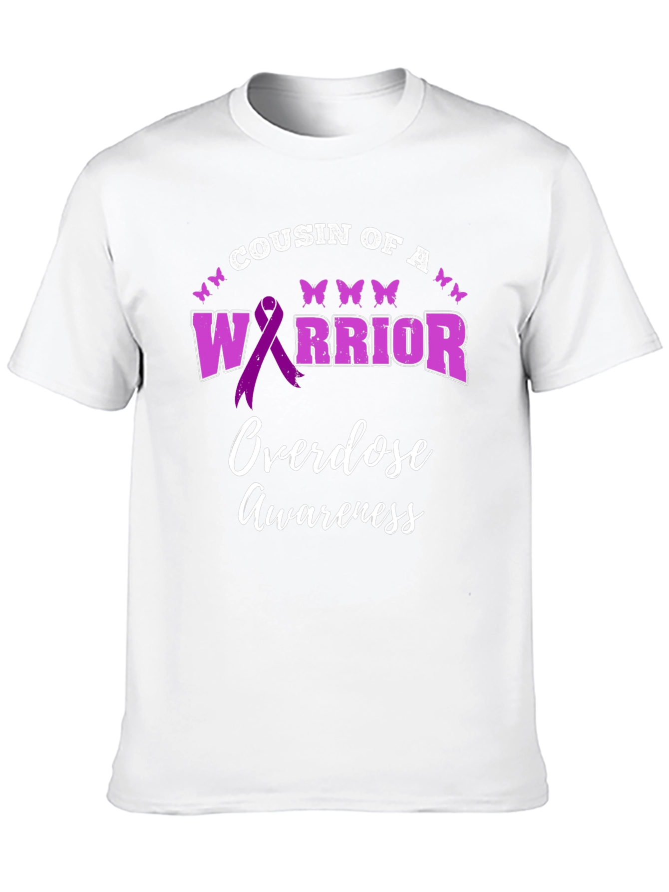 Cousin of A Warrior Overdose Awareness Graphic Tee