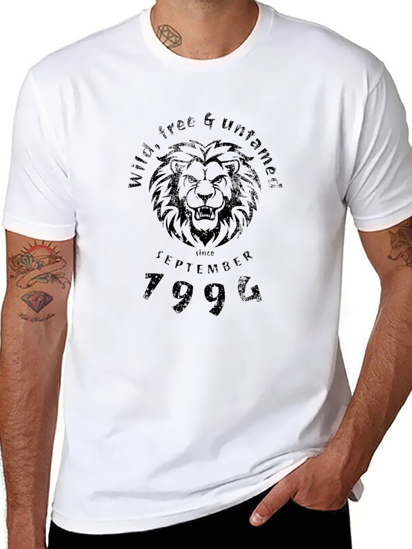 Wild Untamed Lion Graphic T-Shirt - Since September 1994