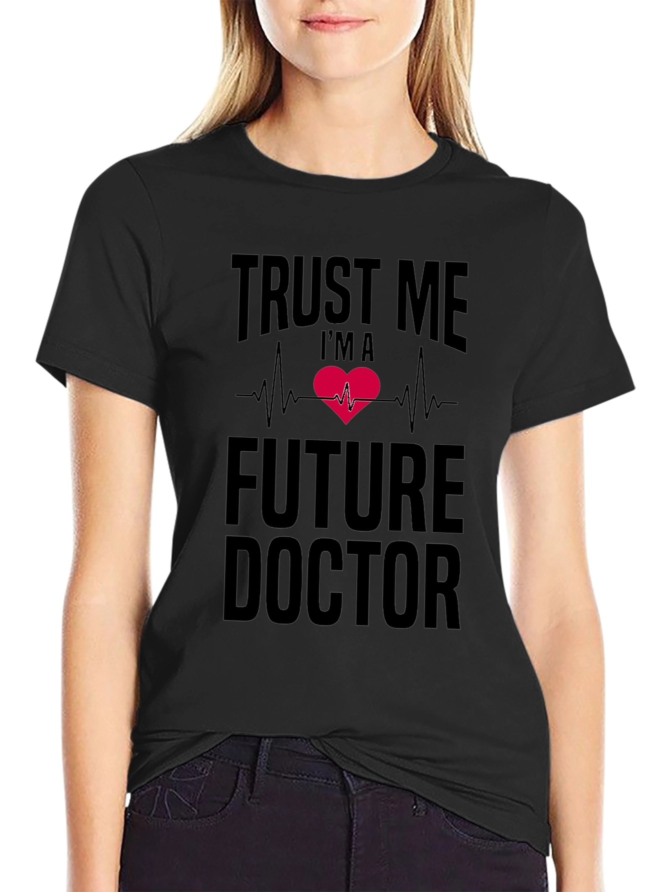 Future Doctor Heartbeat T-Shirt - Trust Me Print