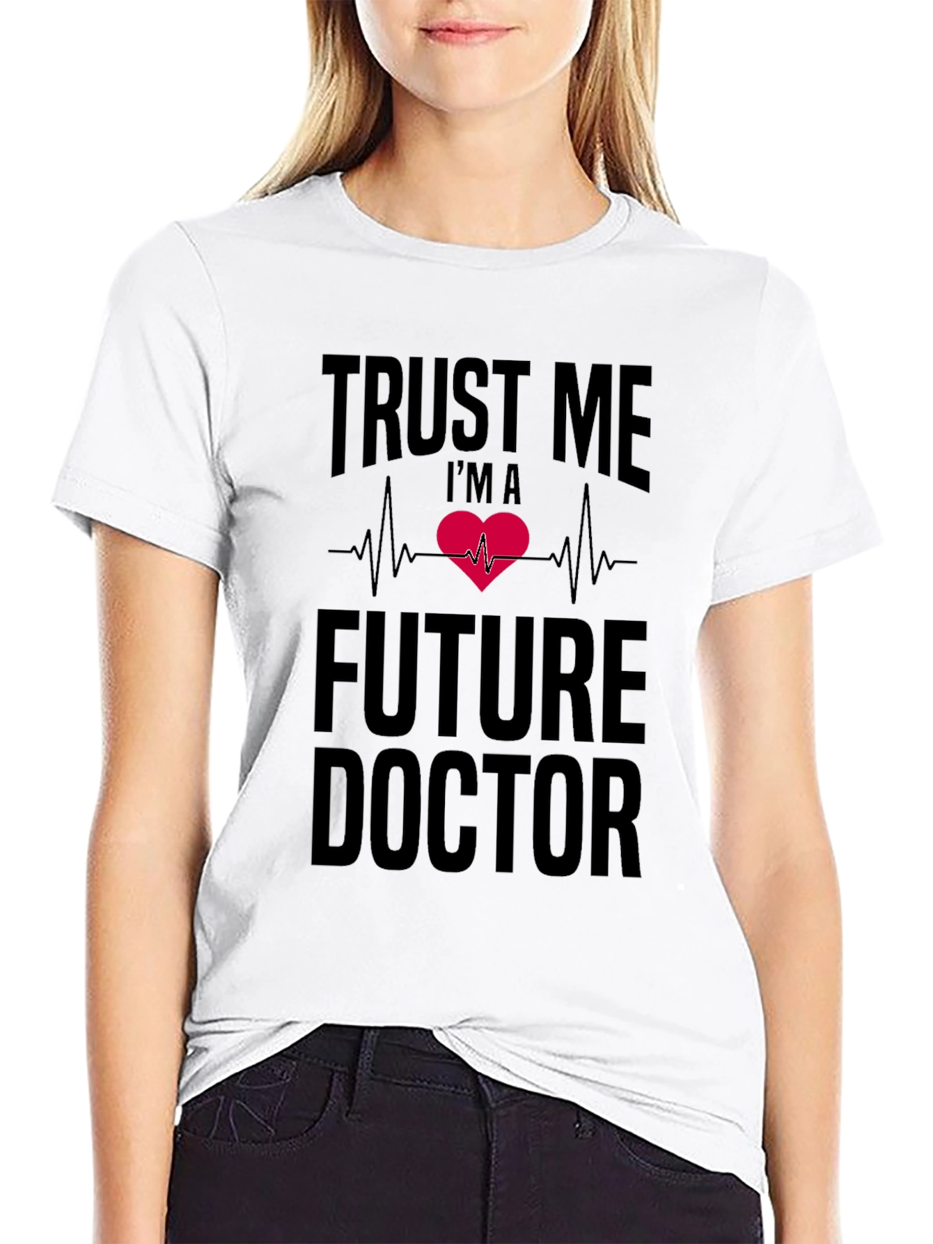 Future Doctor Heartbeat T-Shirt - Trust Me Print