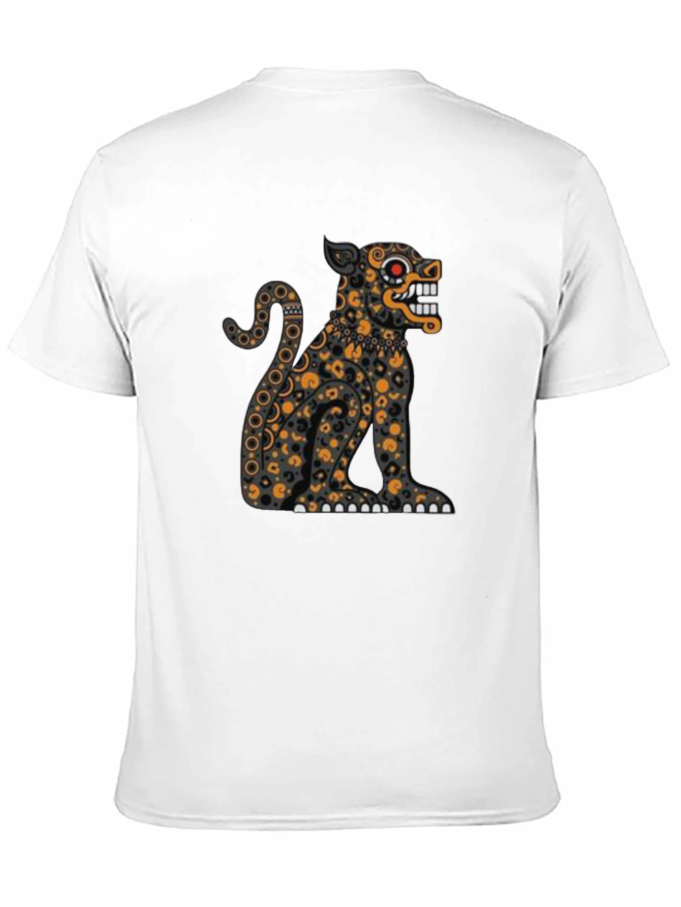 Aztec Jaguar Graphic Tee - Stylish Black T-Shirt