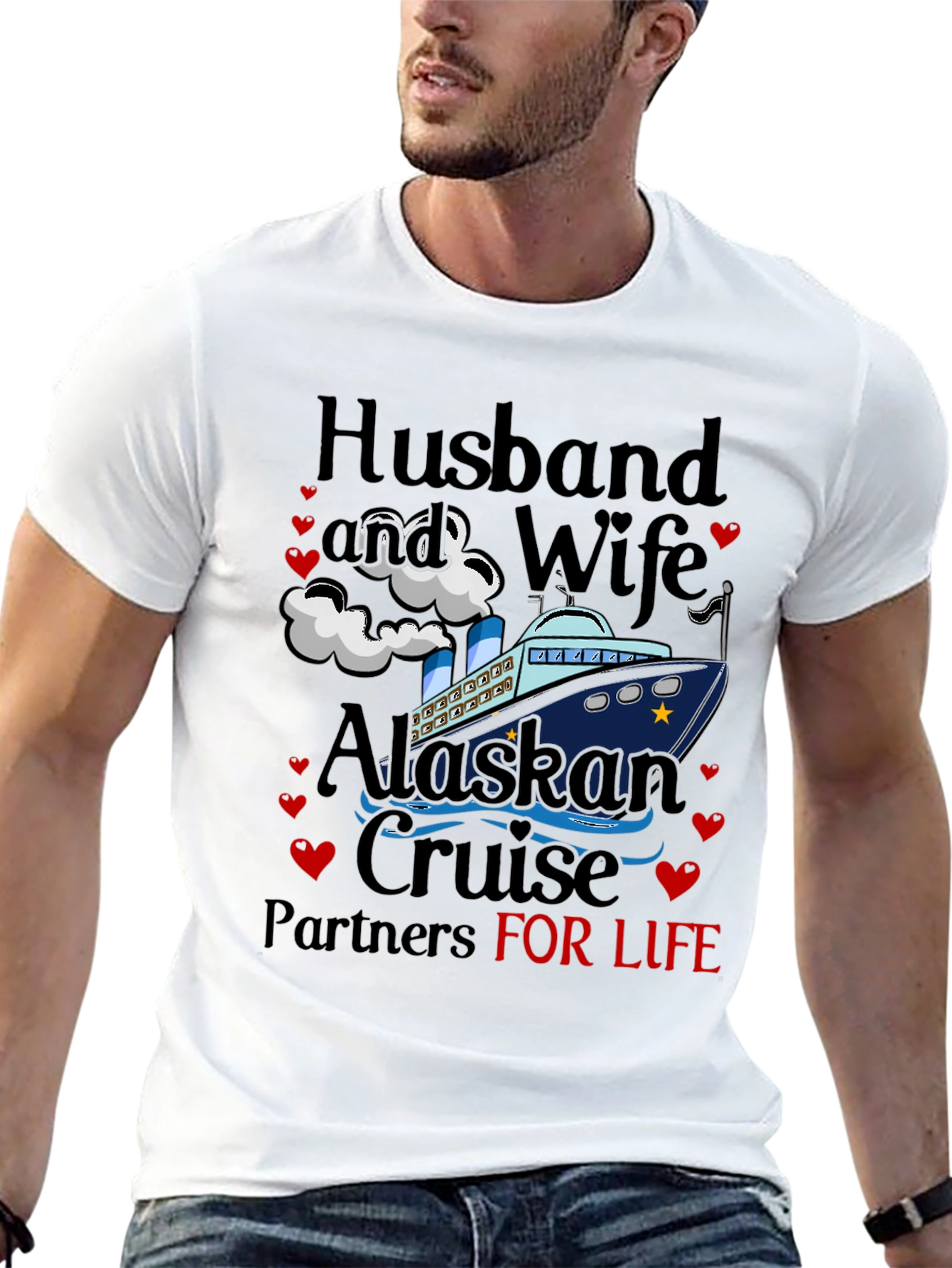 Husband and Wife Alaskan Cruise Matching T-Shirt