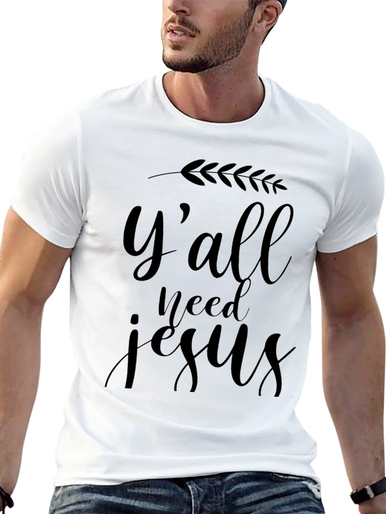 Yall Need Jesus Graphic Tee - Soft Black Shirt