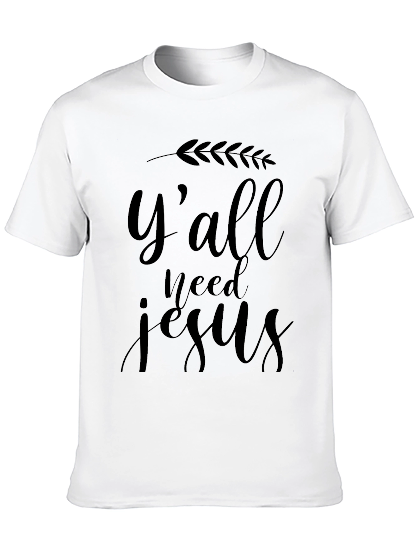 Yall Need Jesus Graphic Tee - Soft Black Shirt