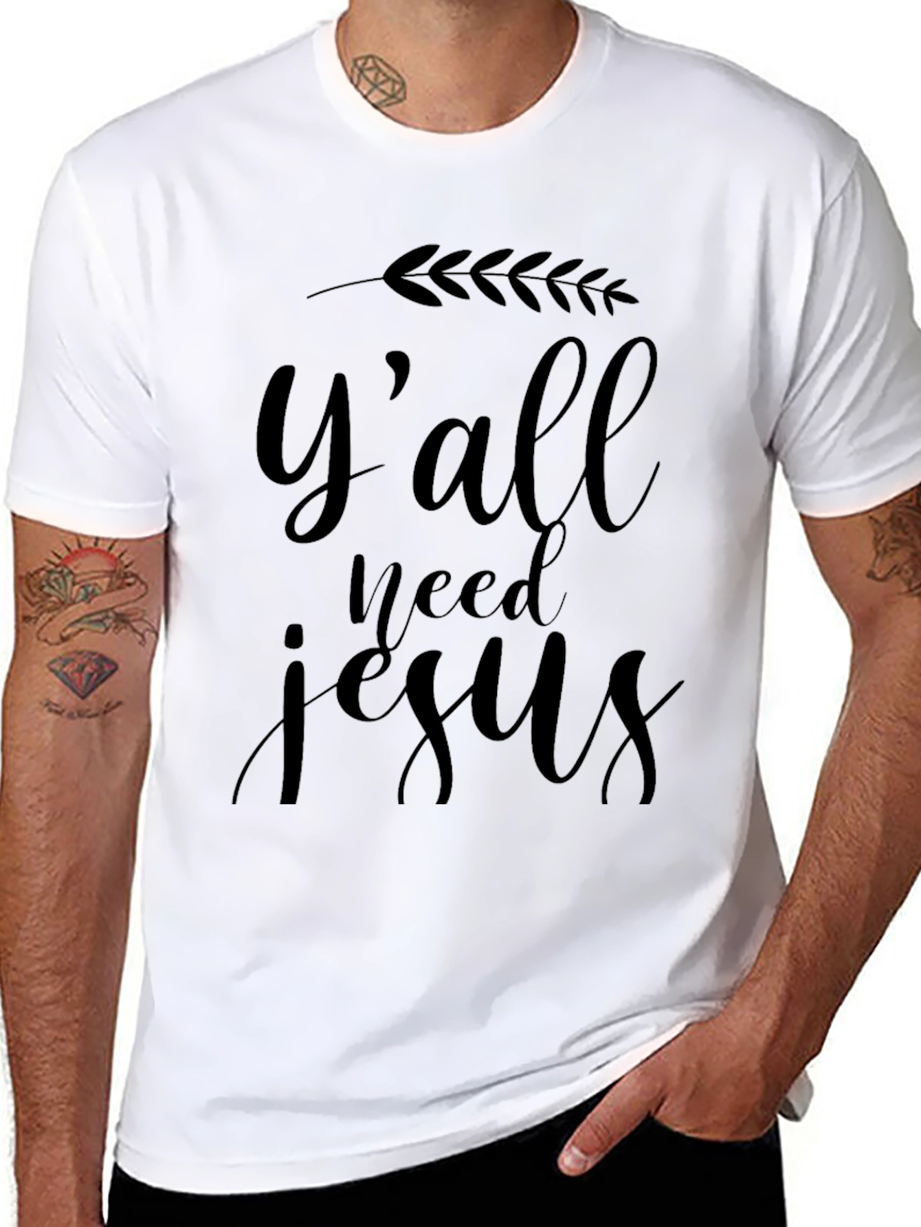 Yall Need Jesus Graphic Tee - Soft Black Shirt