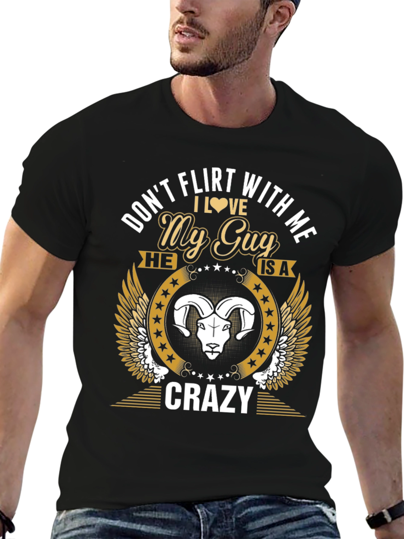 Dont Flirt With Me My Guy is Crazy T-Shirt