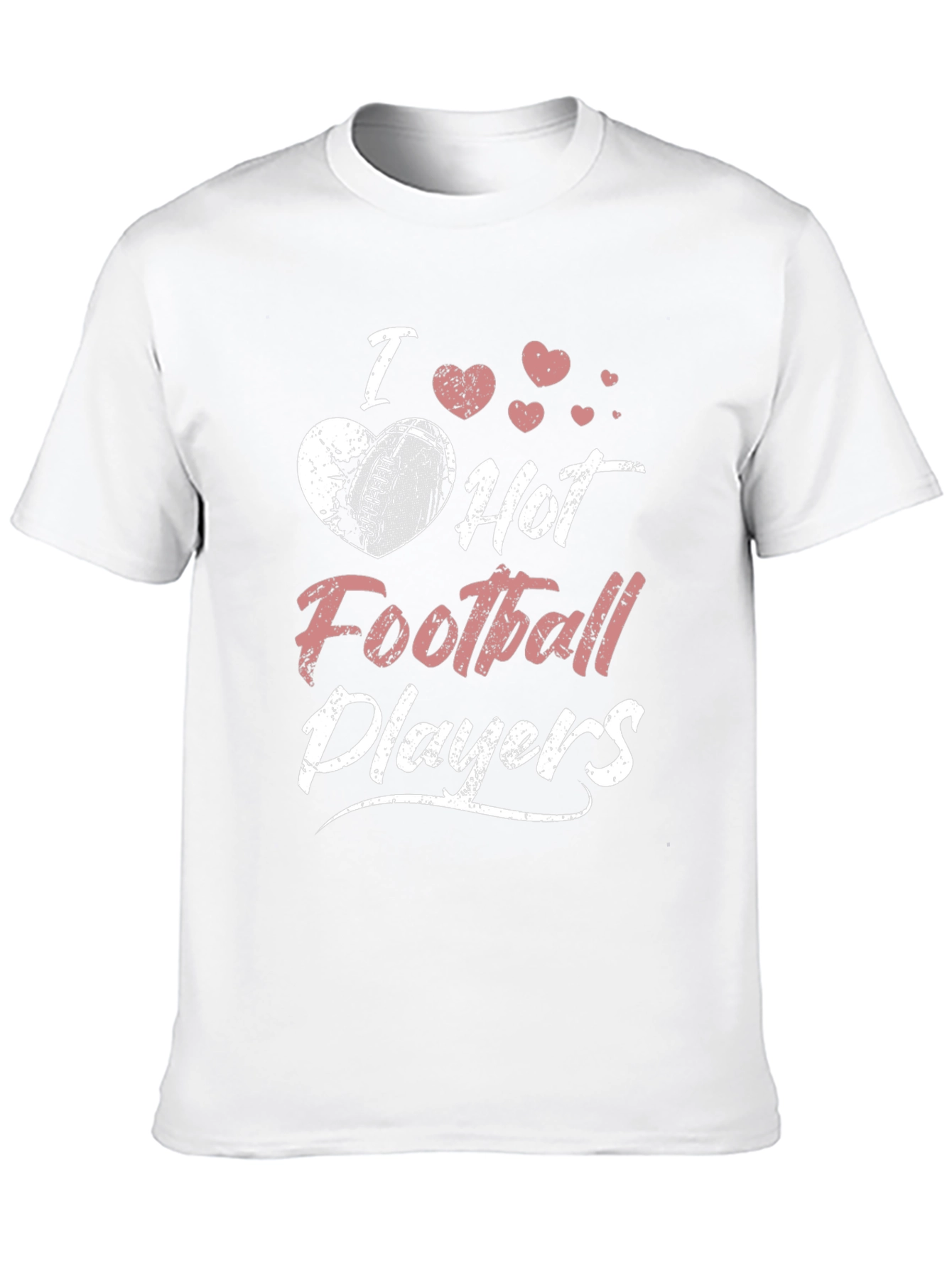 I Heart Hot Football Players Graphic T-Shirt