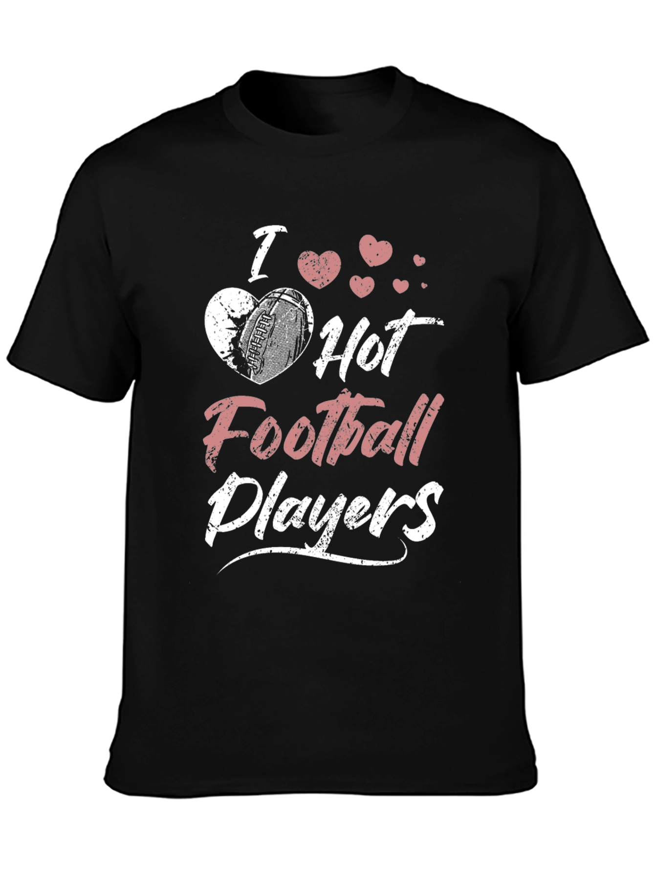 I Heart Hot Football Players Graphic T-Shirt