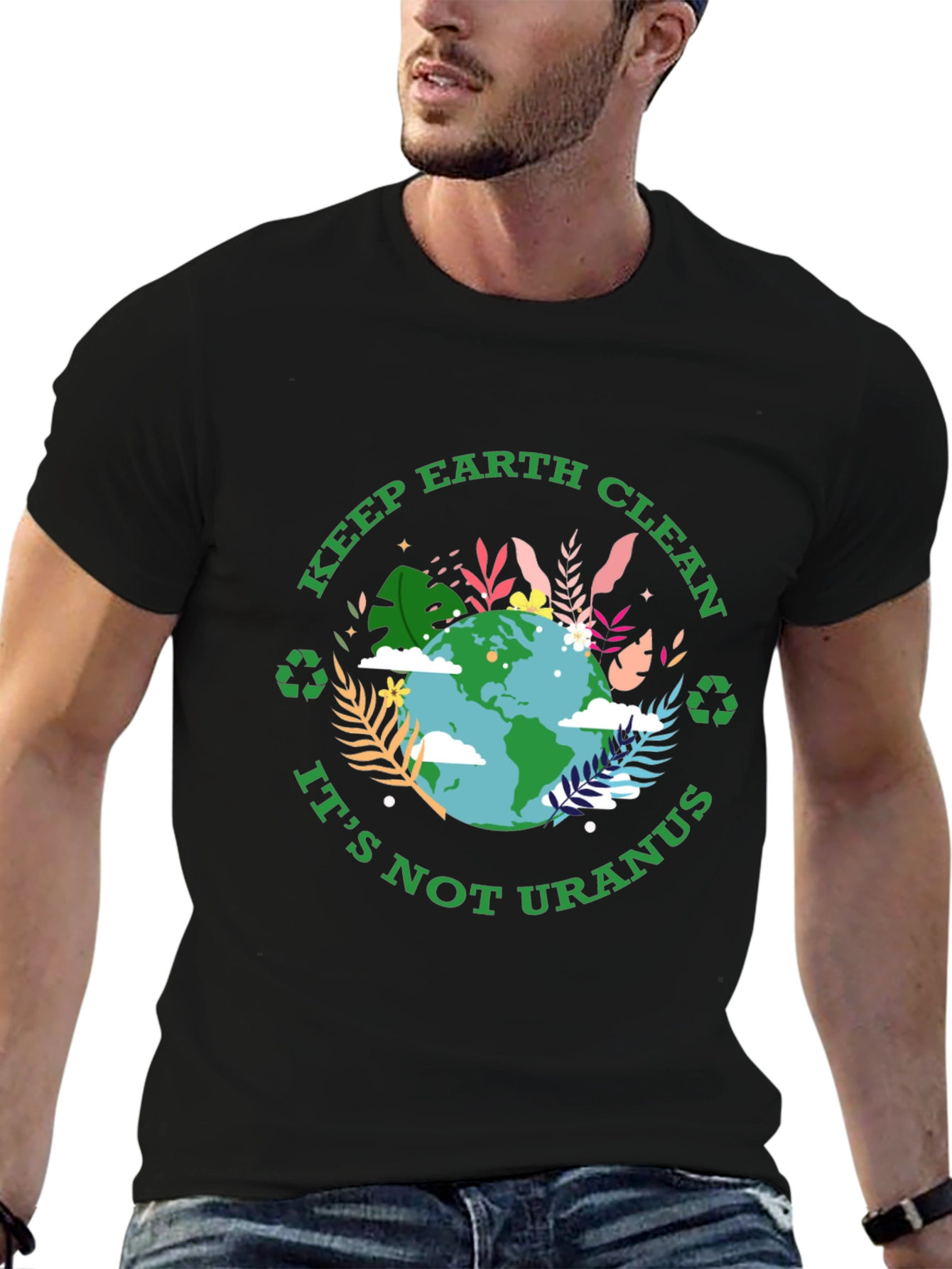 Keep Earth Clean Graphic T-Shirt