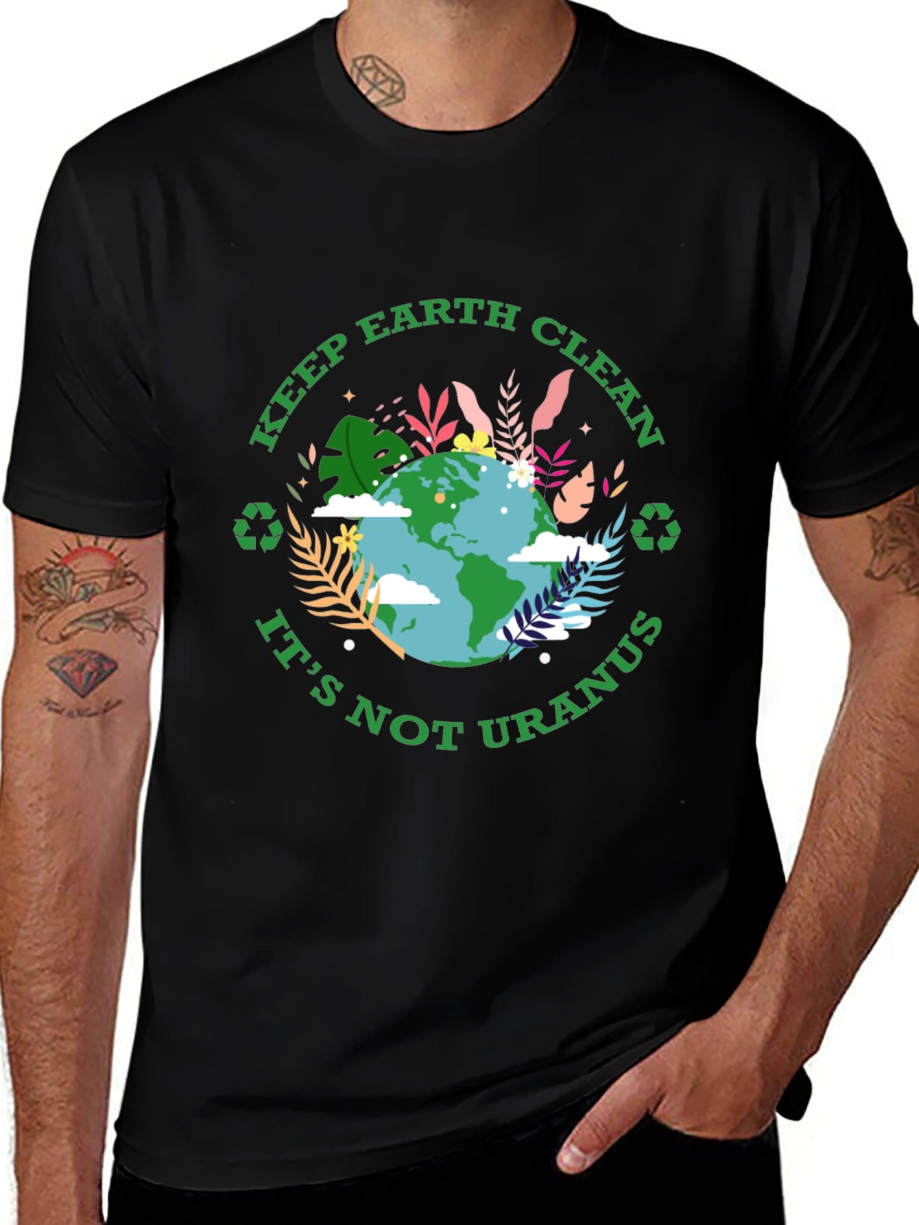Keep Earth Clean Graphic T-Shirt