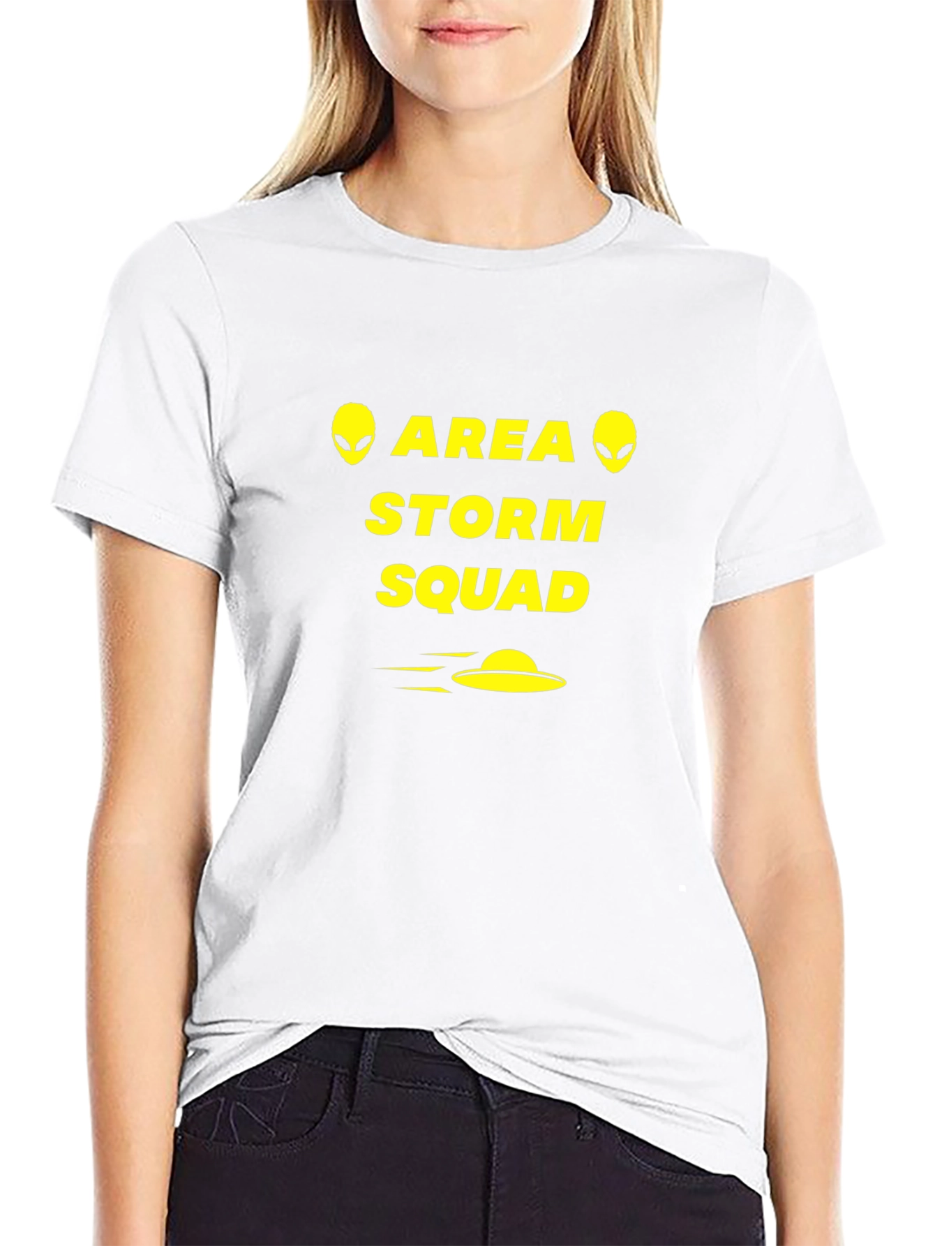 Area Storm Squad Alien UFO Graphic T-Shirt