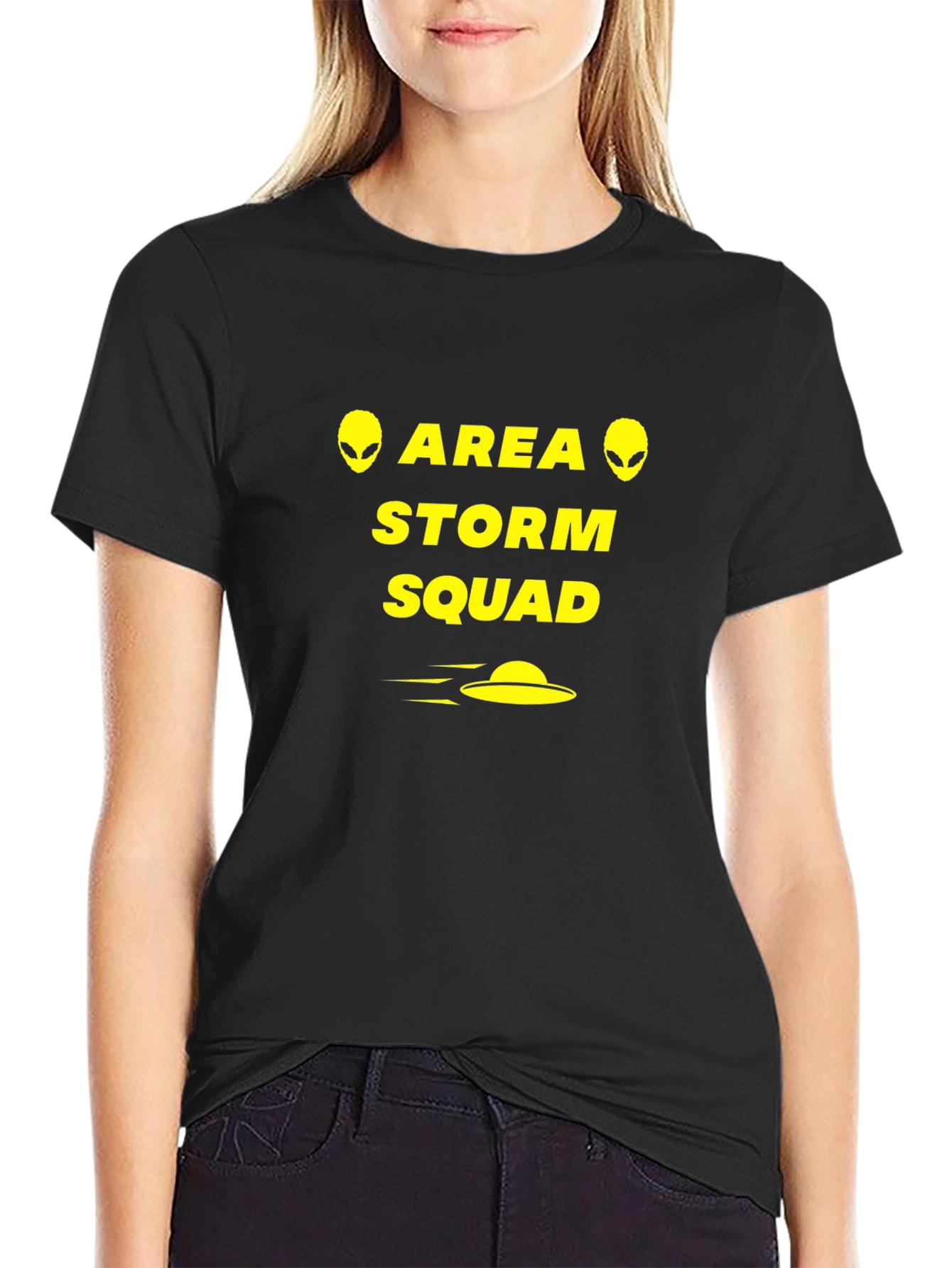 Area Storm Squad Alien UFO Graphic T-Shirt