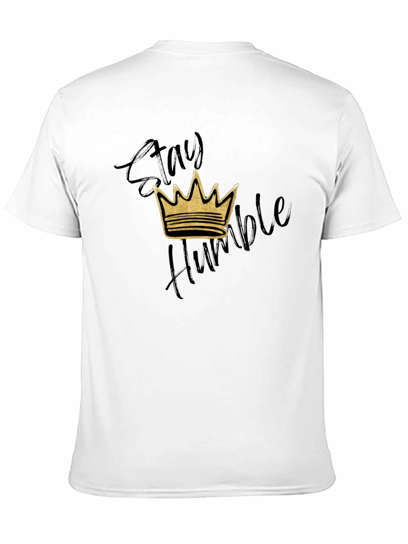 Stay Humble Crown Graphic T-Shirt - Black