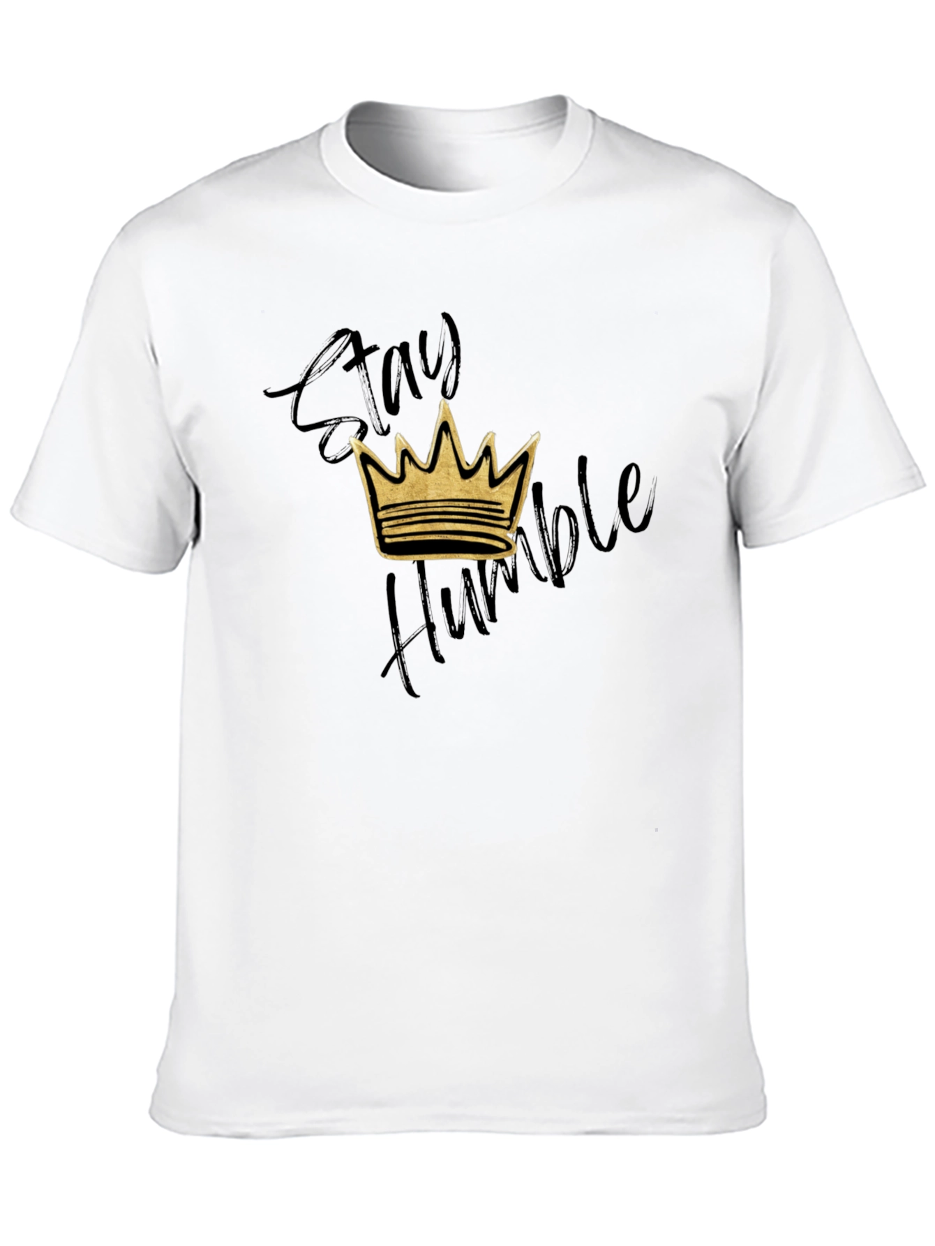 Stay Humble Crown Graphic T-Shirt - Black