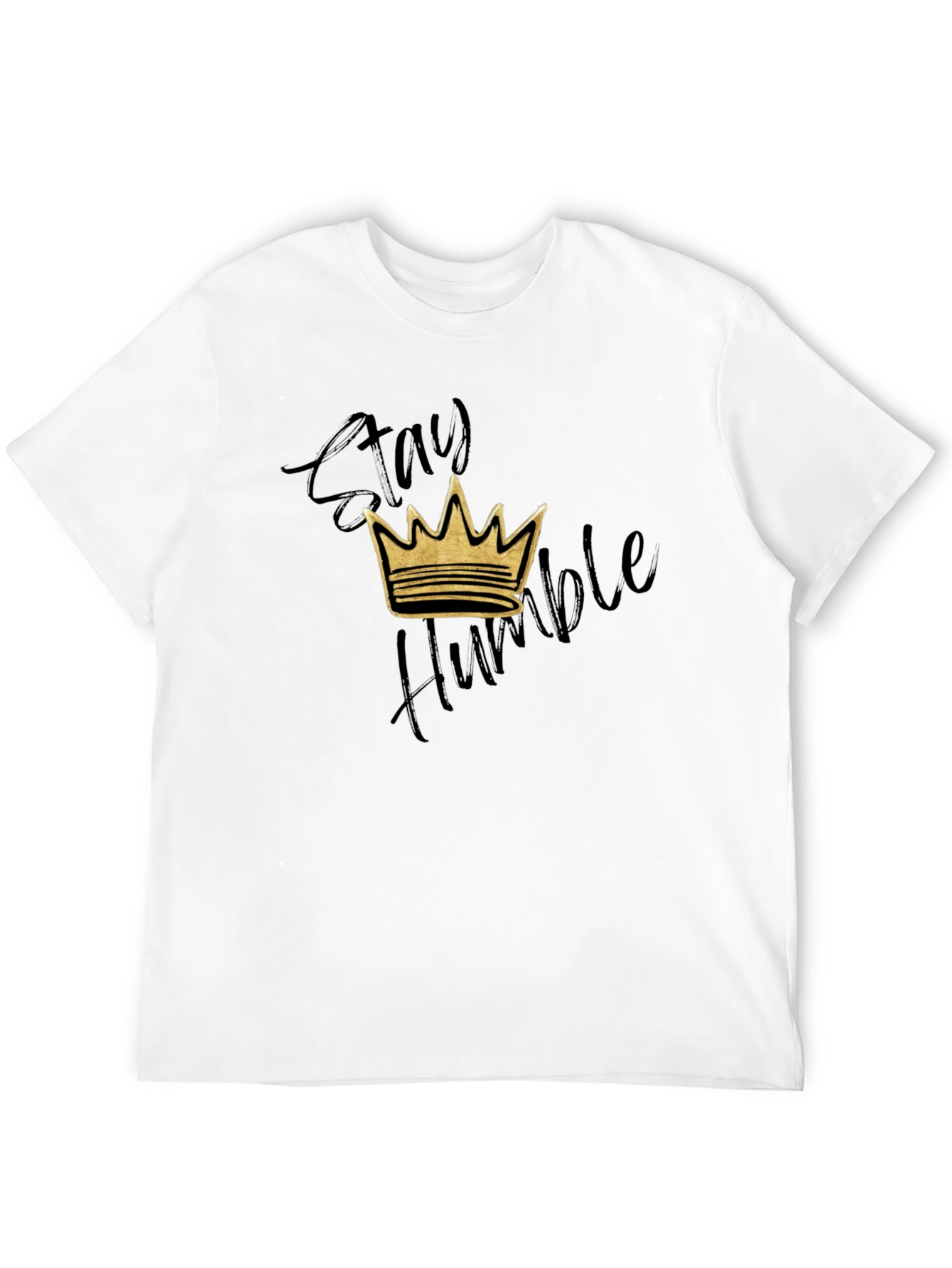 Stay Humble Crown Graphic T-Shirt - Black