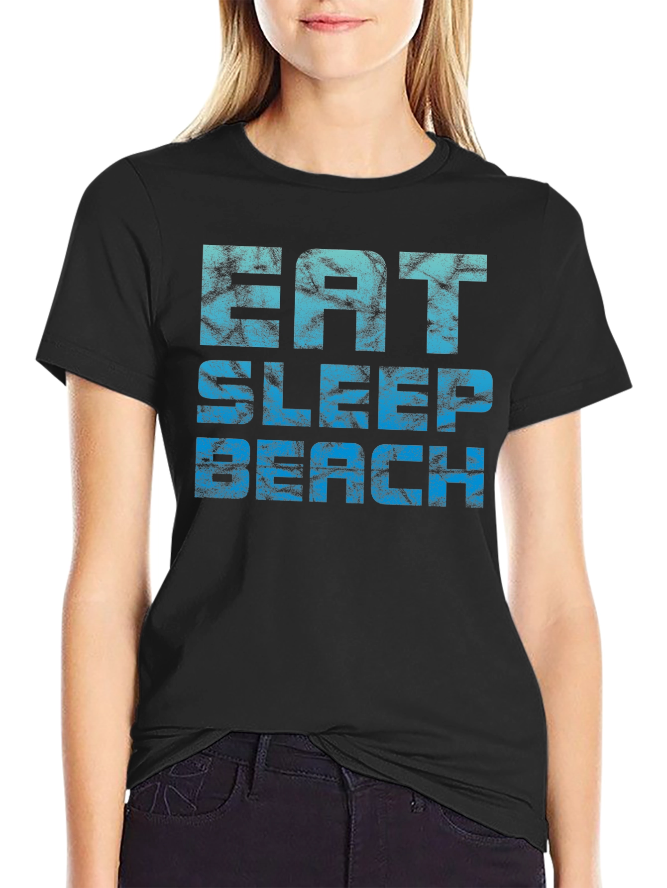 Eat Sleep Beach Graphic Tee