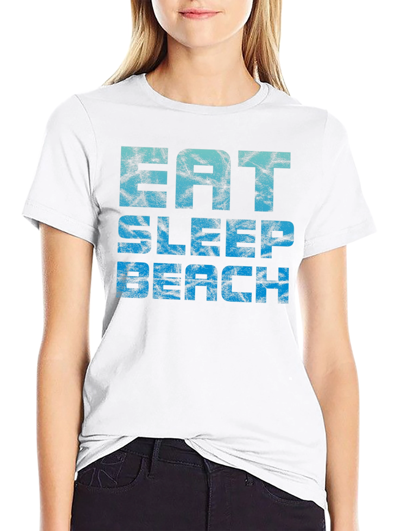 Eat Sleep Beach Graphic Tee