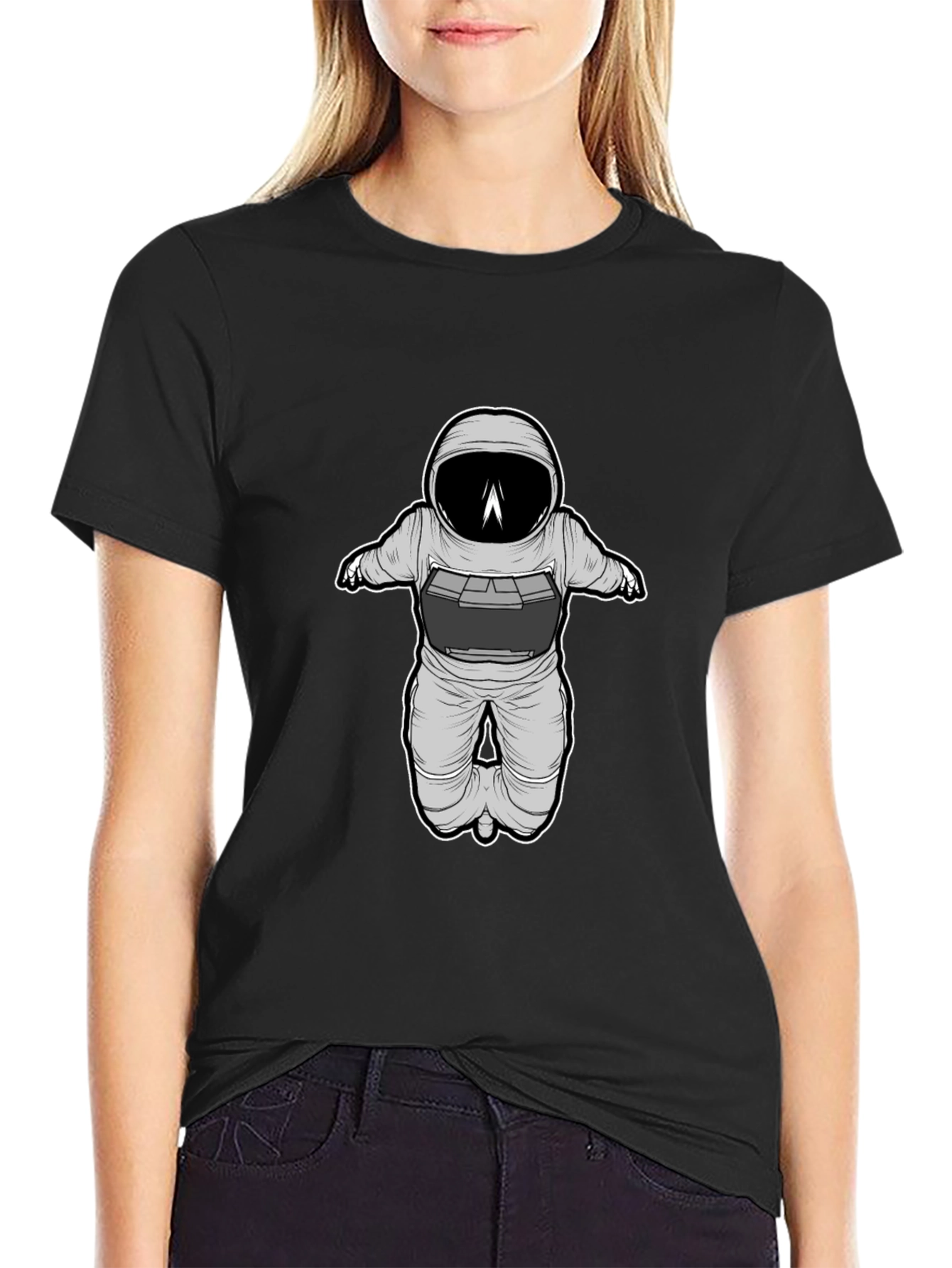 Astronaut Graphic Black T-Shirt
