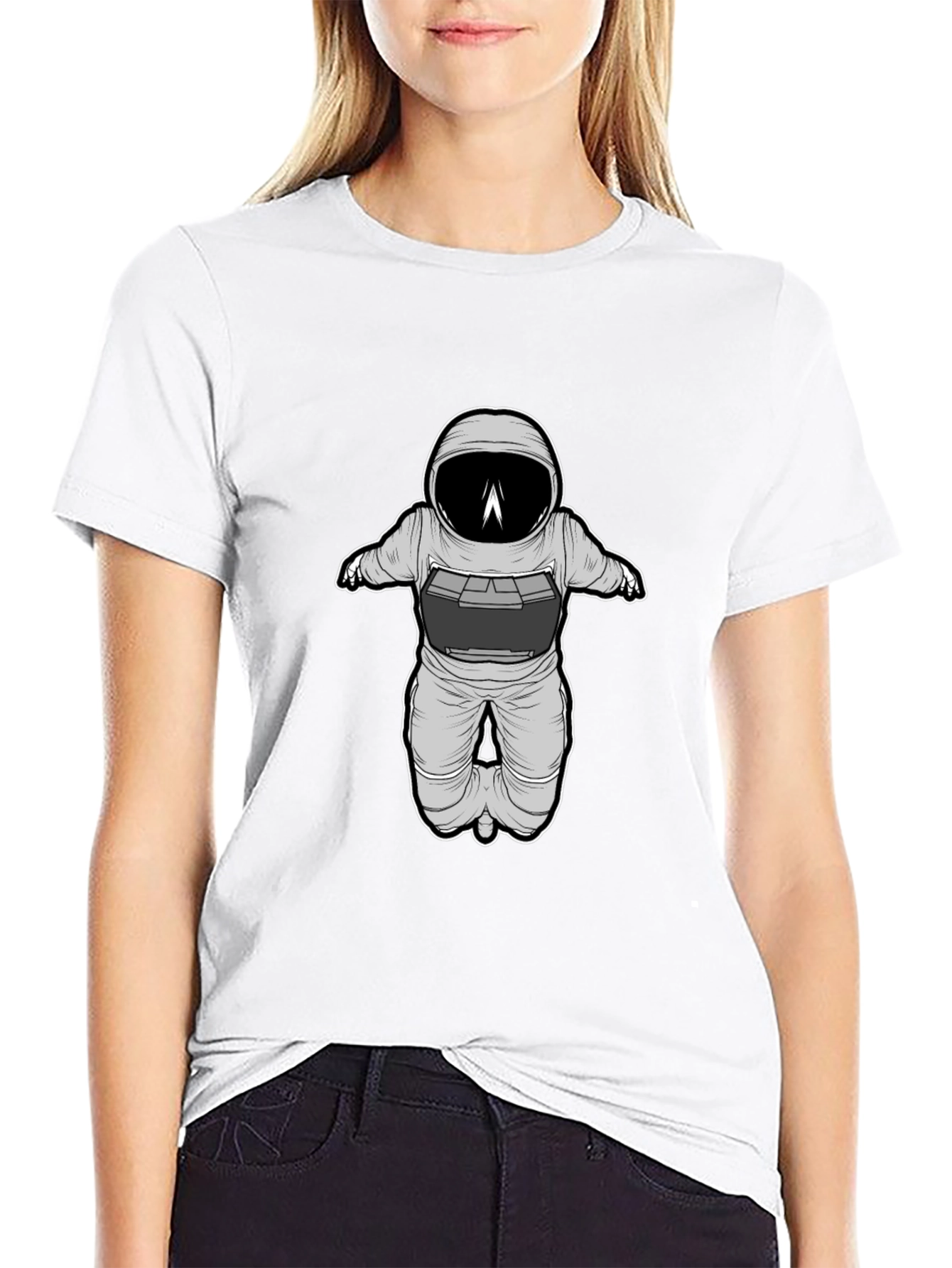 Astronaut Graphic Black T-Shirt