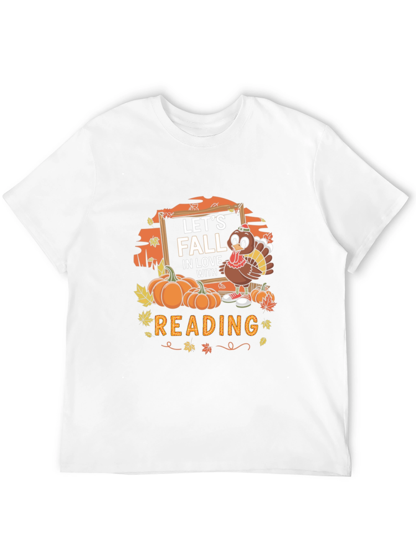 Fall Reading Turkey Graphic Tee