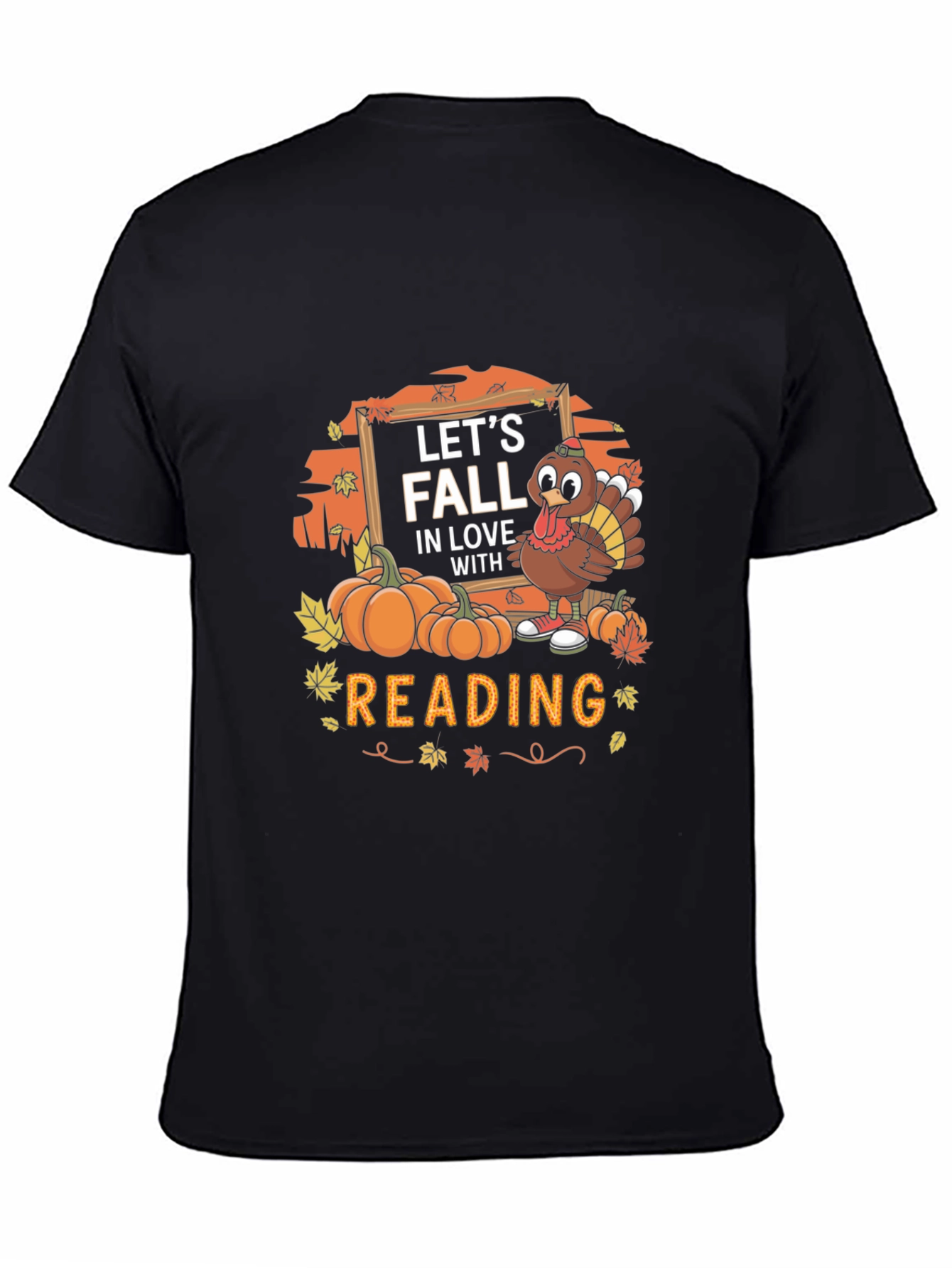 Fall Reading Turkey Graphic Tee