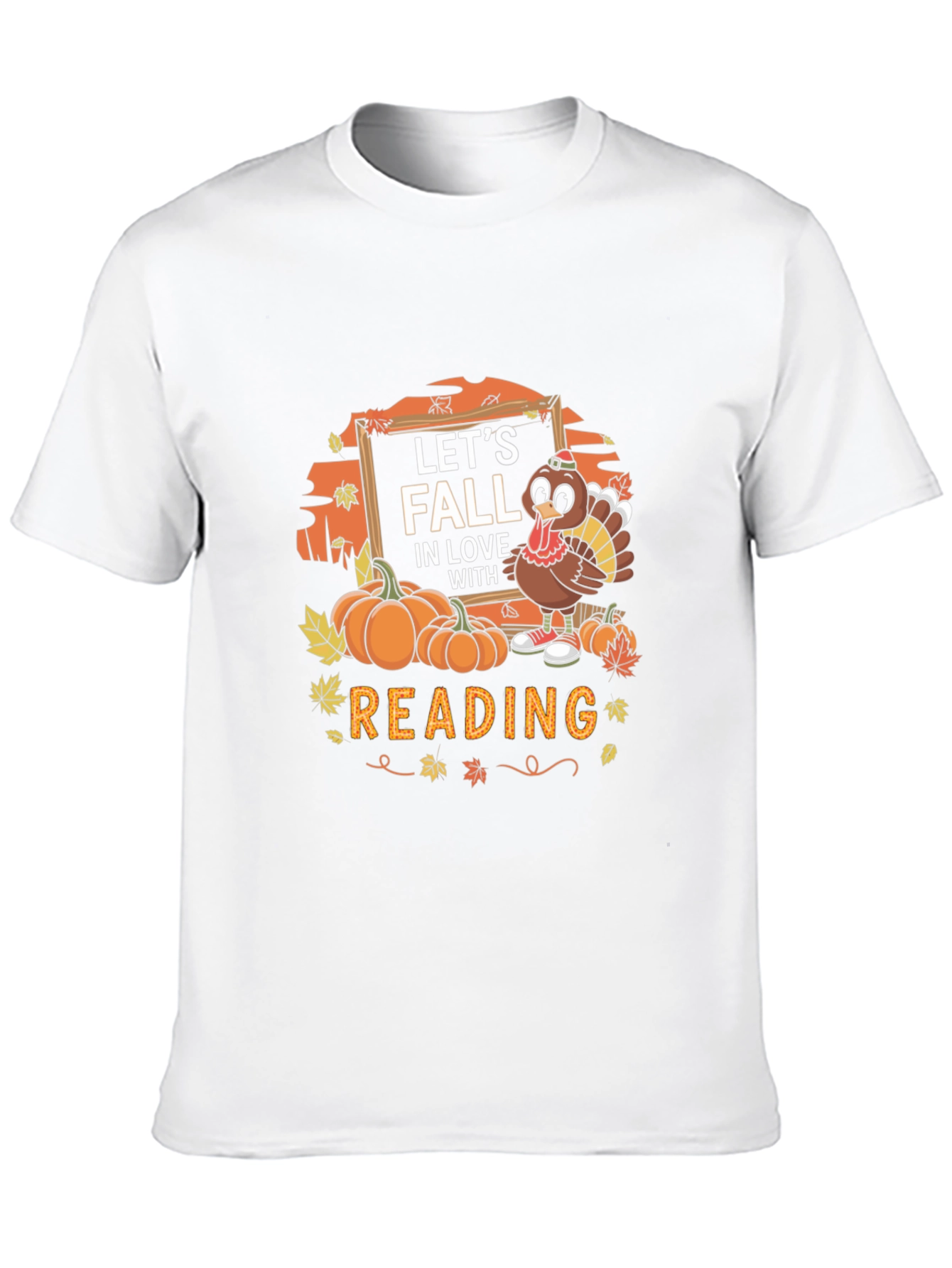 Fall Reading Turkey Graphic Tee