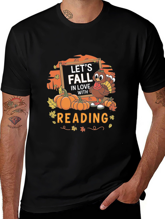 Fall Reading Turkey Graphic Tee