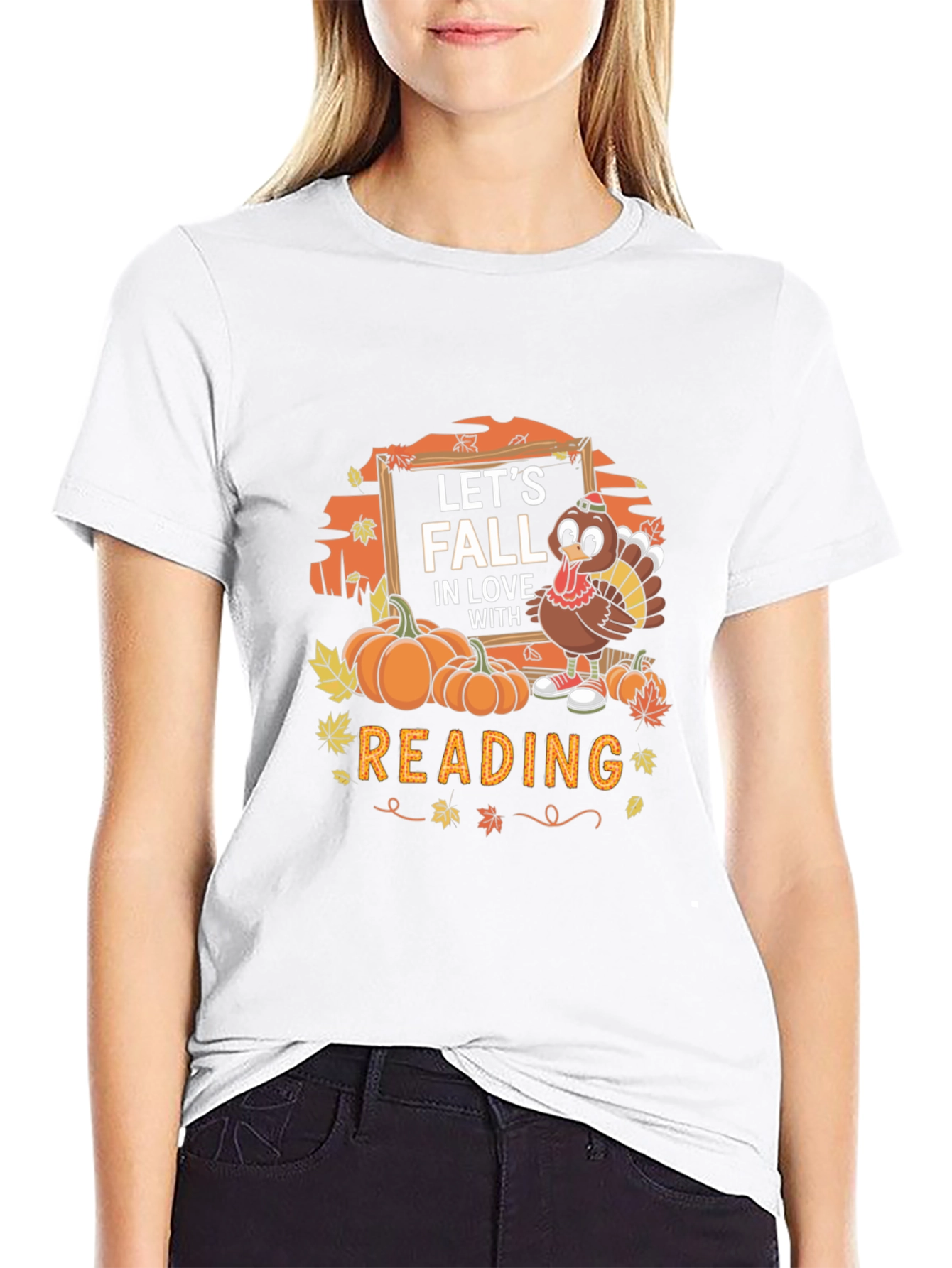 Fall Reading Turkey Graphic Tee