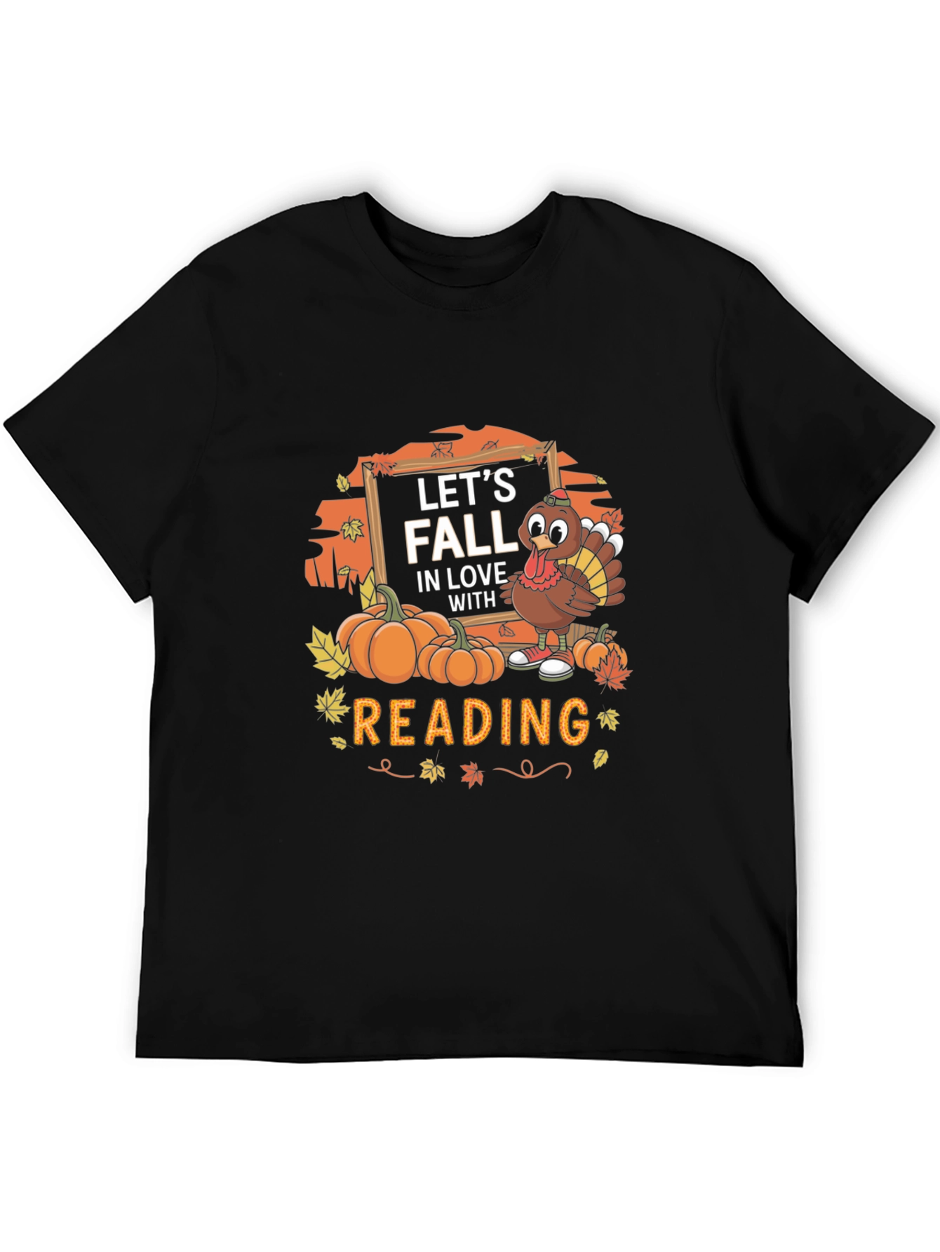 Fall Reading Turkey Graphic Tee