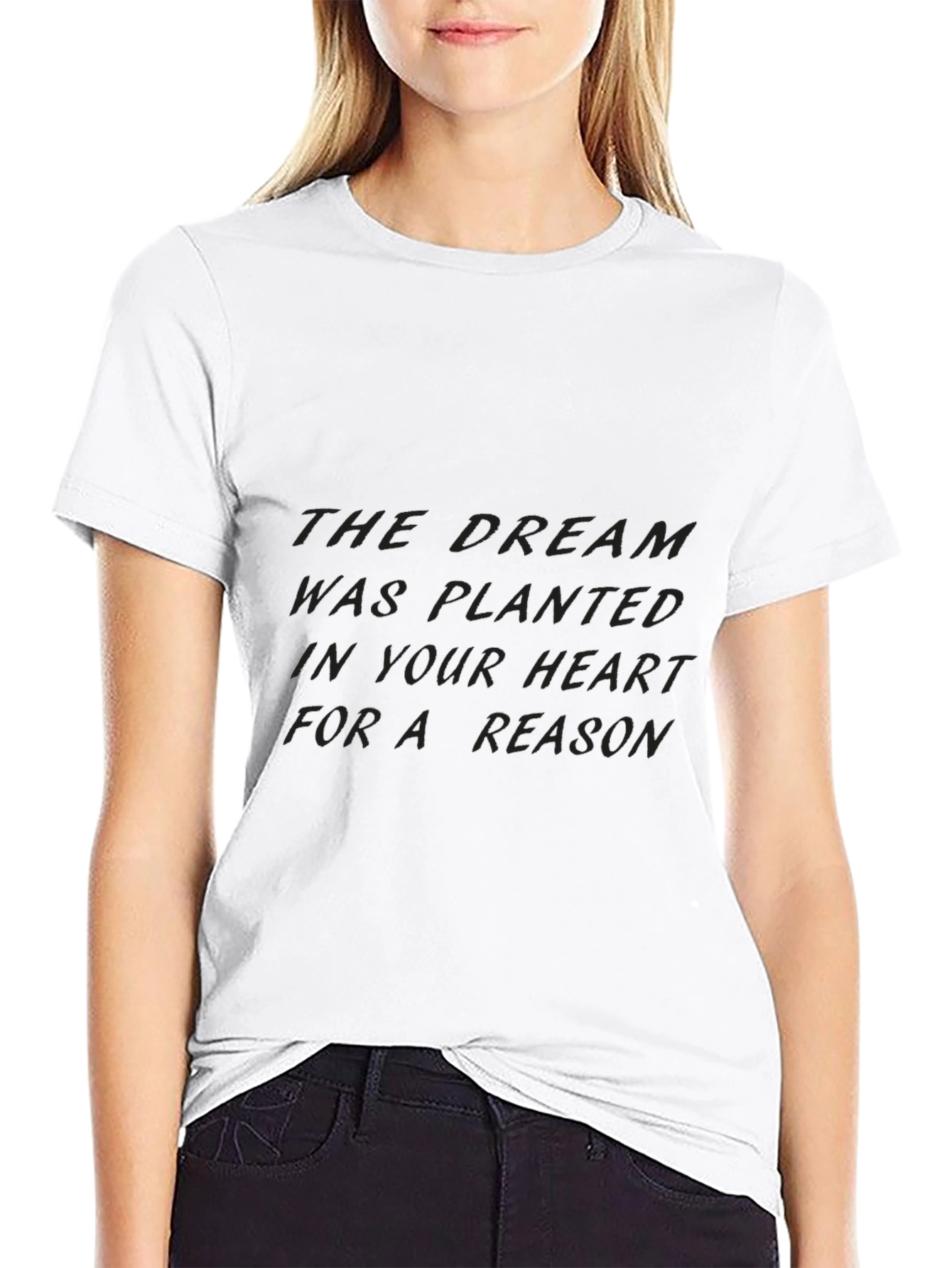 Inspirational Dream Quote Black T-Shirt